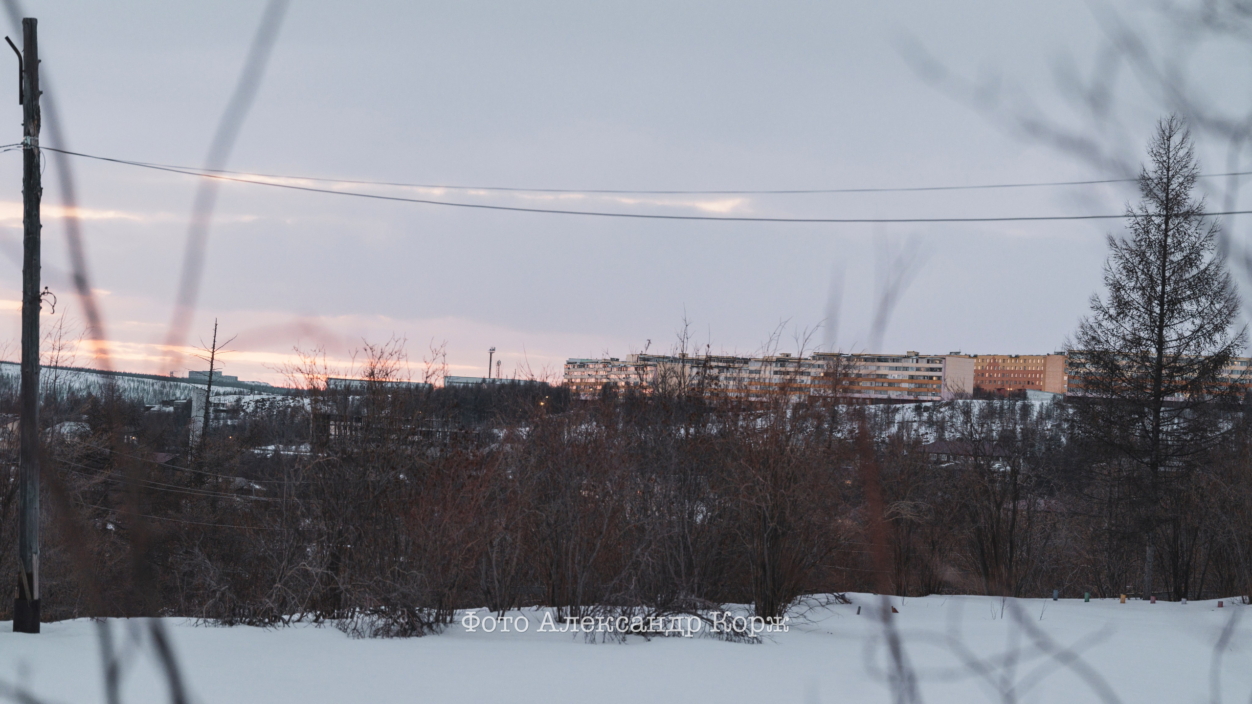Вечерний Айхал, Фотографии Айхала. Фотографии и видеосъемка, Айхал, Удачный, Якутия. фотограф в Айхале