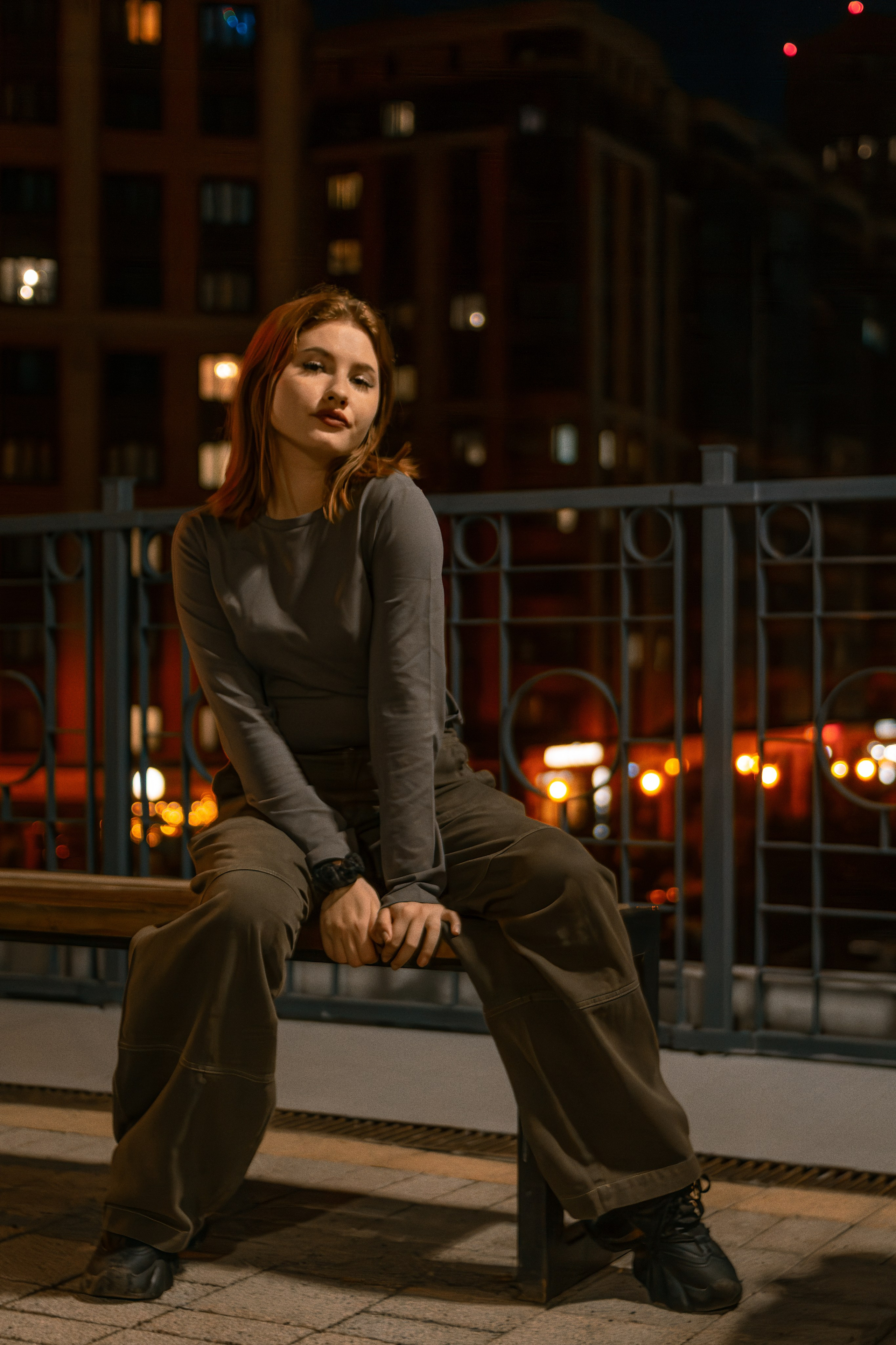 Ночь. Фотограф в Новокузнецке