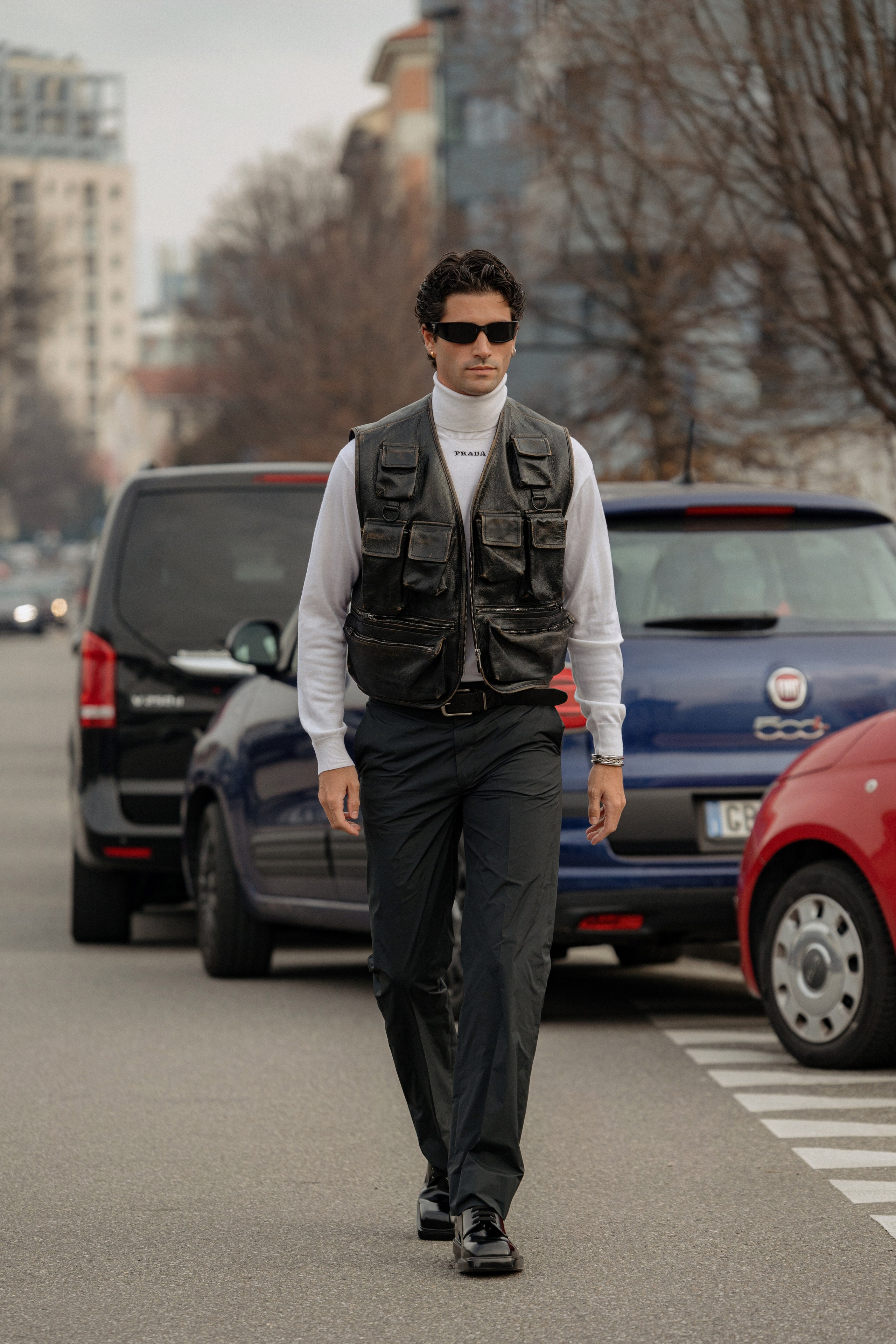 Milan Mens fashion week FW 24/25 PRADA. Photographer in Milan Ivan Goncharov