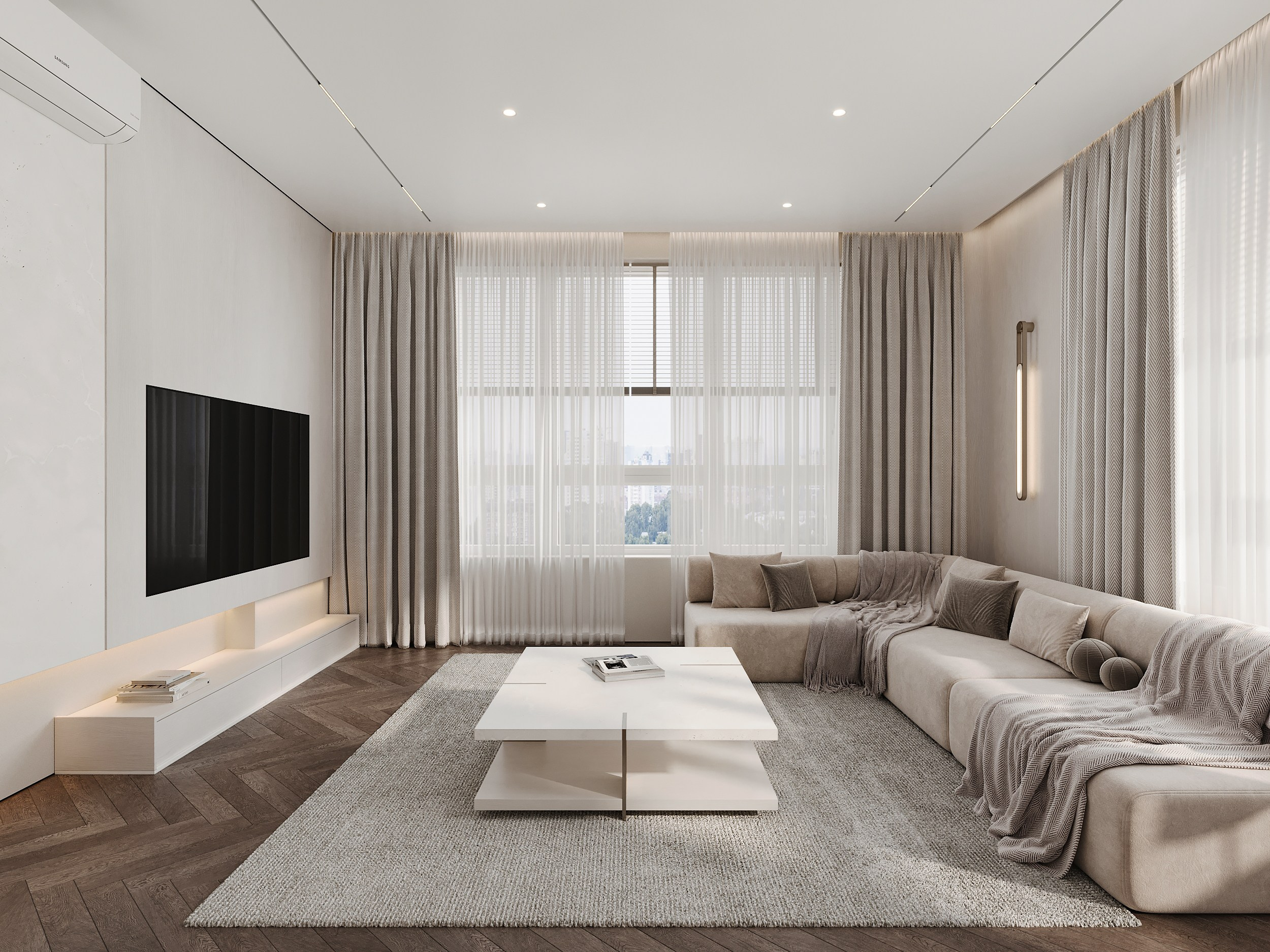 ЖК «Аль-Фараби 27», 73 м². Room Design Studio
