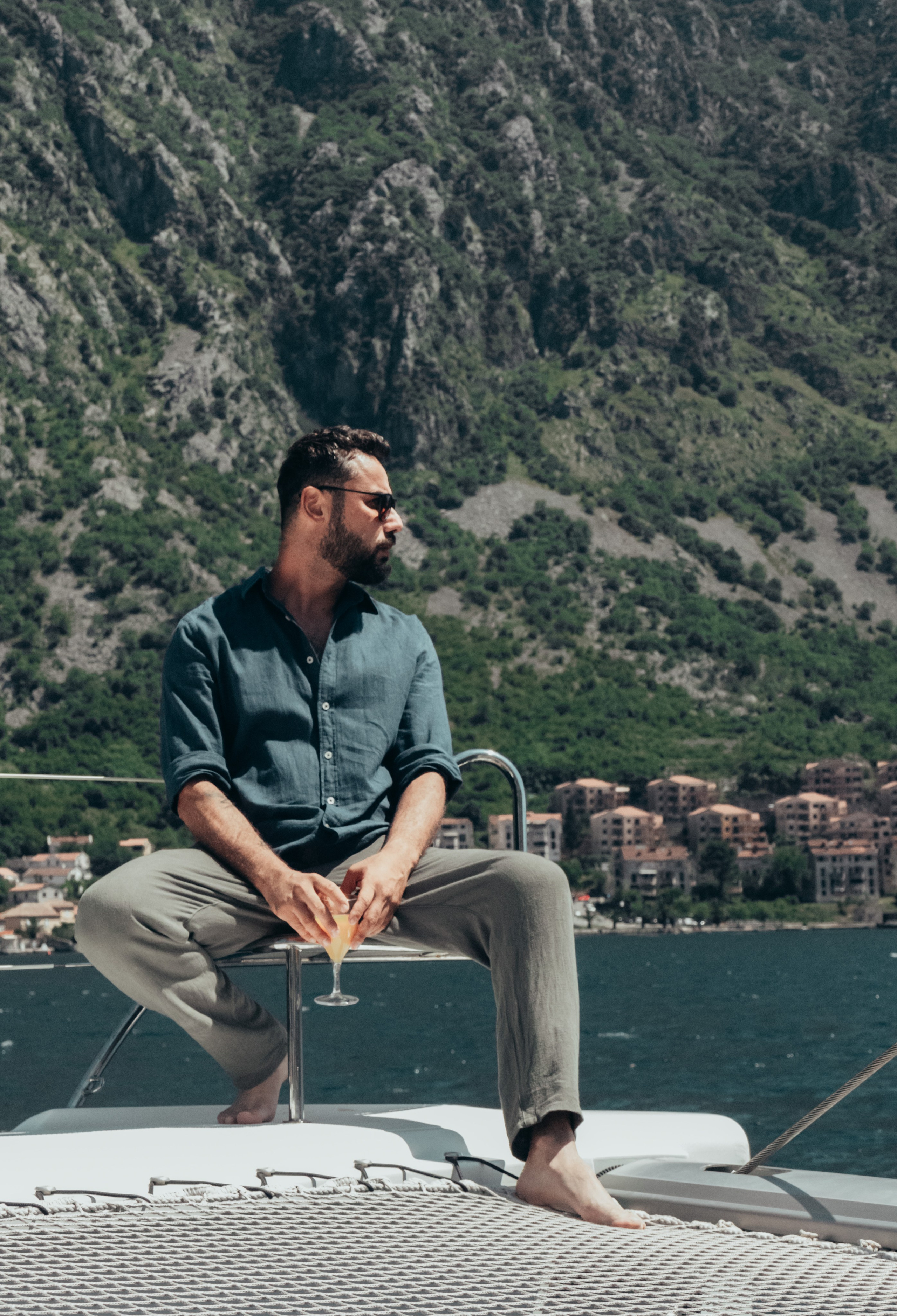 Photoshoot for men in Montenegro. Portrait photographer in Tivat Montenegro Katerina Kirsanova