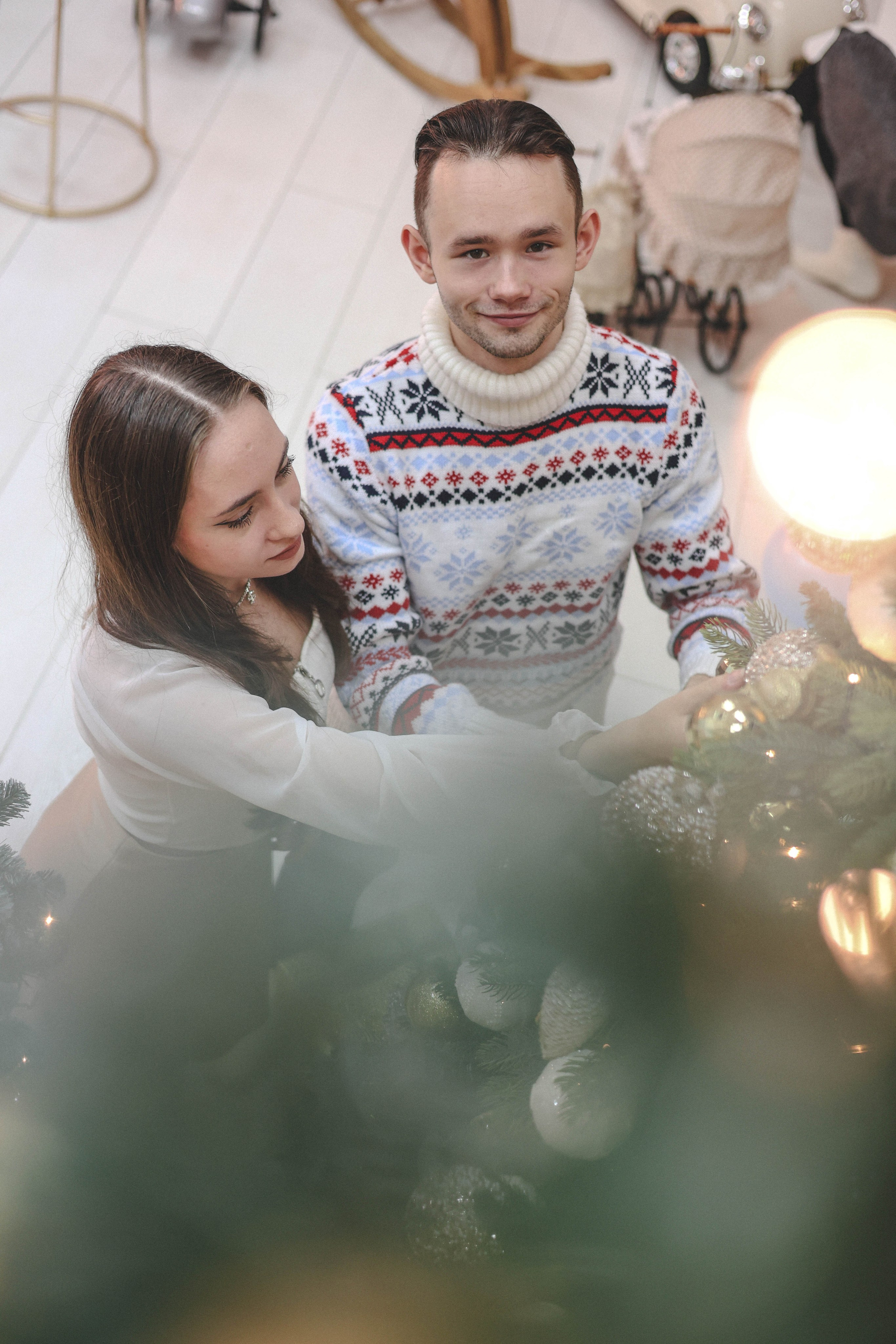 Новогодняя история «Ирина и ее семья». Фотограф в Москве Анастасия Калинина