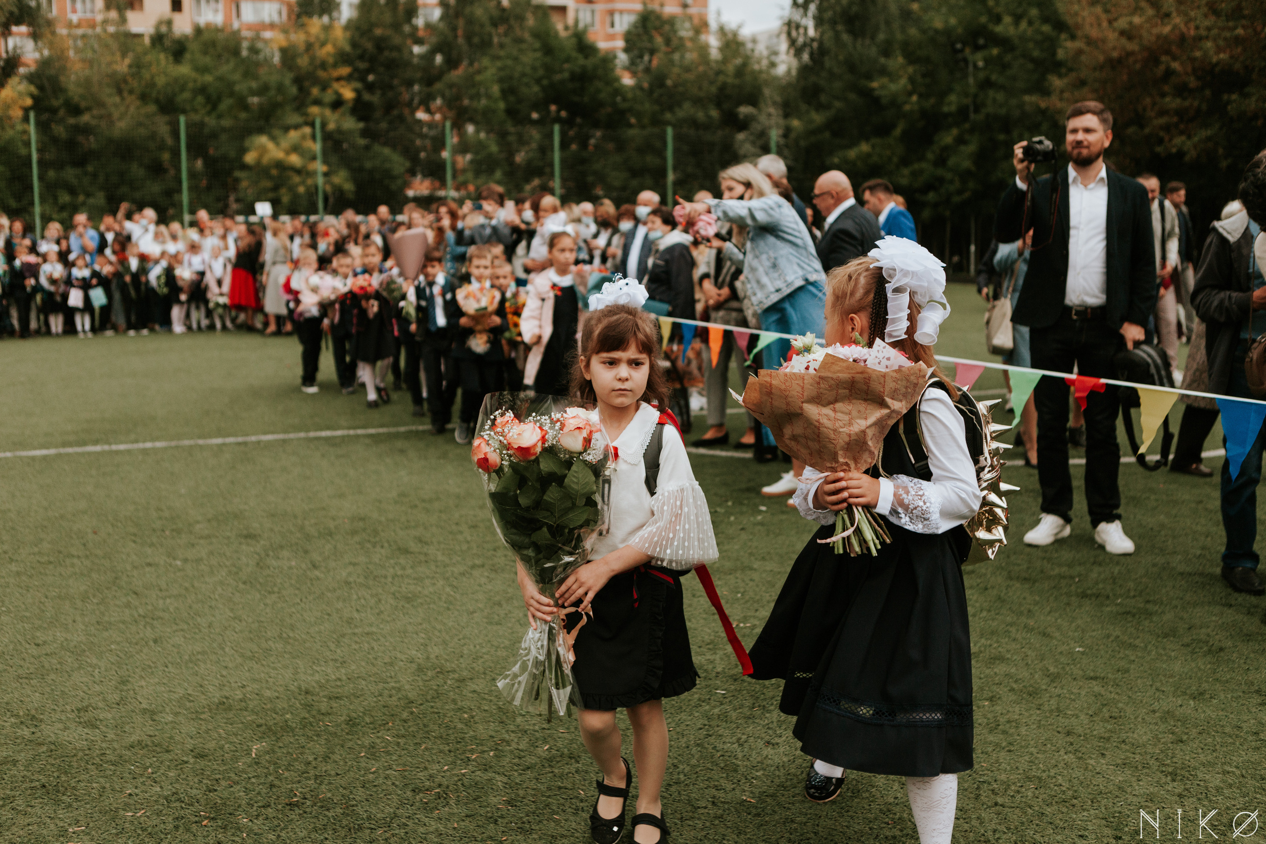 1 сентября в школе № 1158. Фотограф Николь Фолиянц