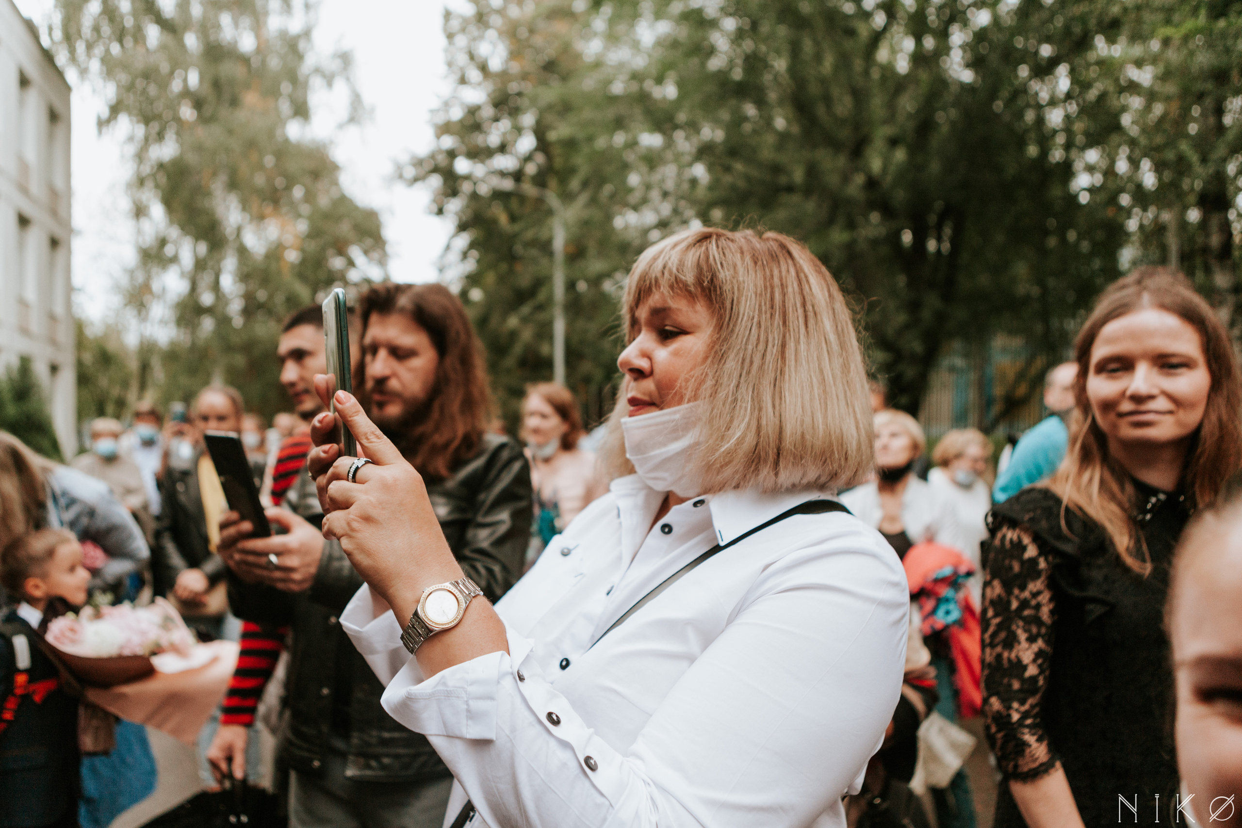 1 сентября в школе № 1158. Фотограф Николь Фолиянц