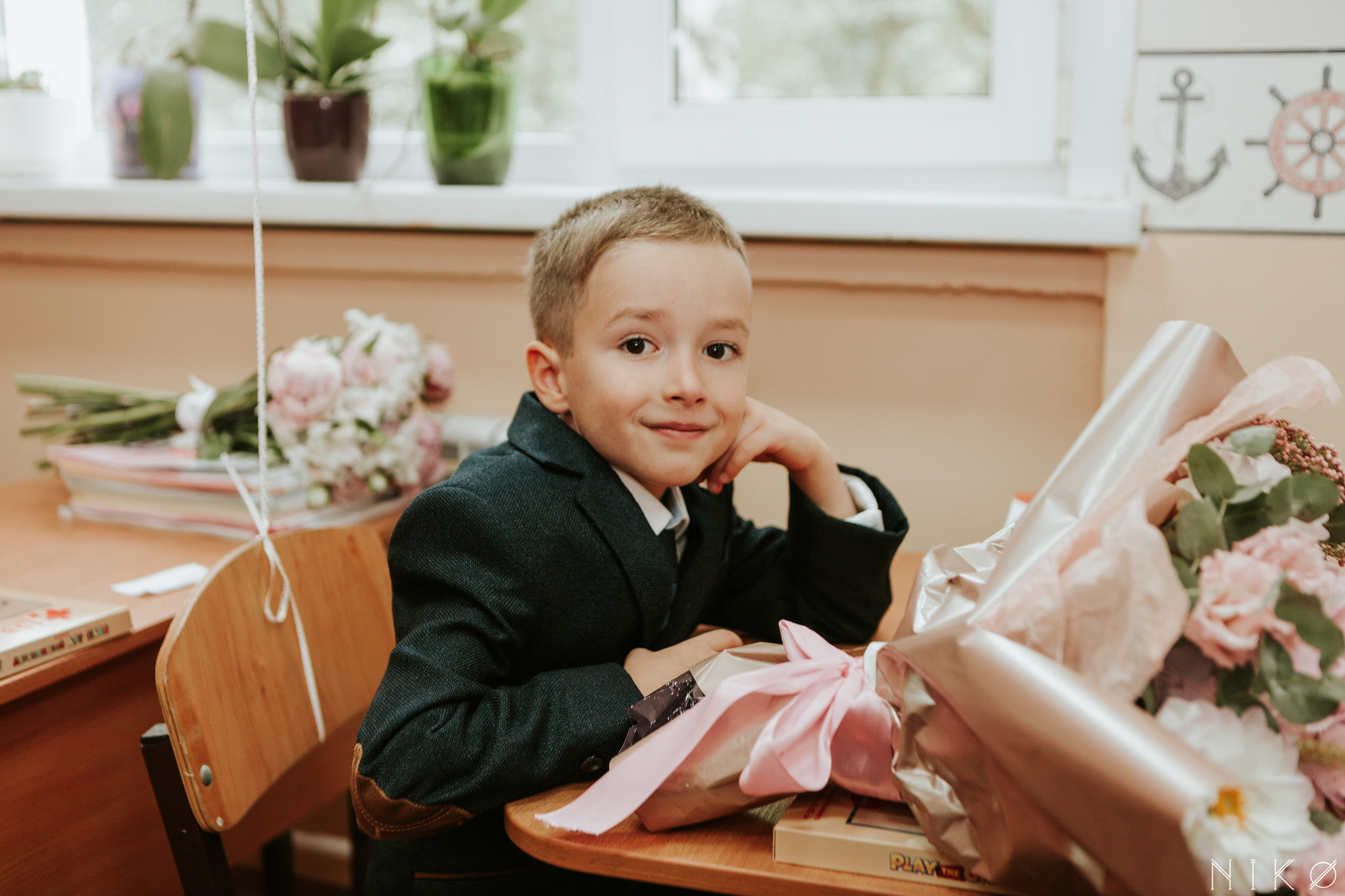 1 сентября в школе № 1158. Фотограф Николь Фолиянц