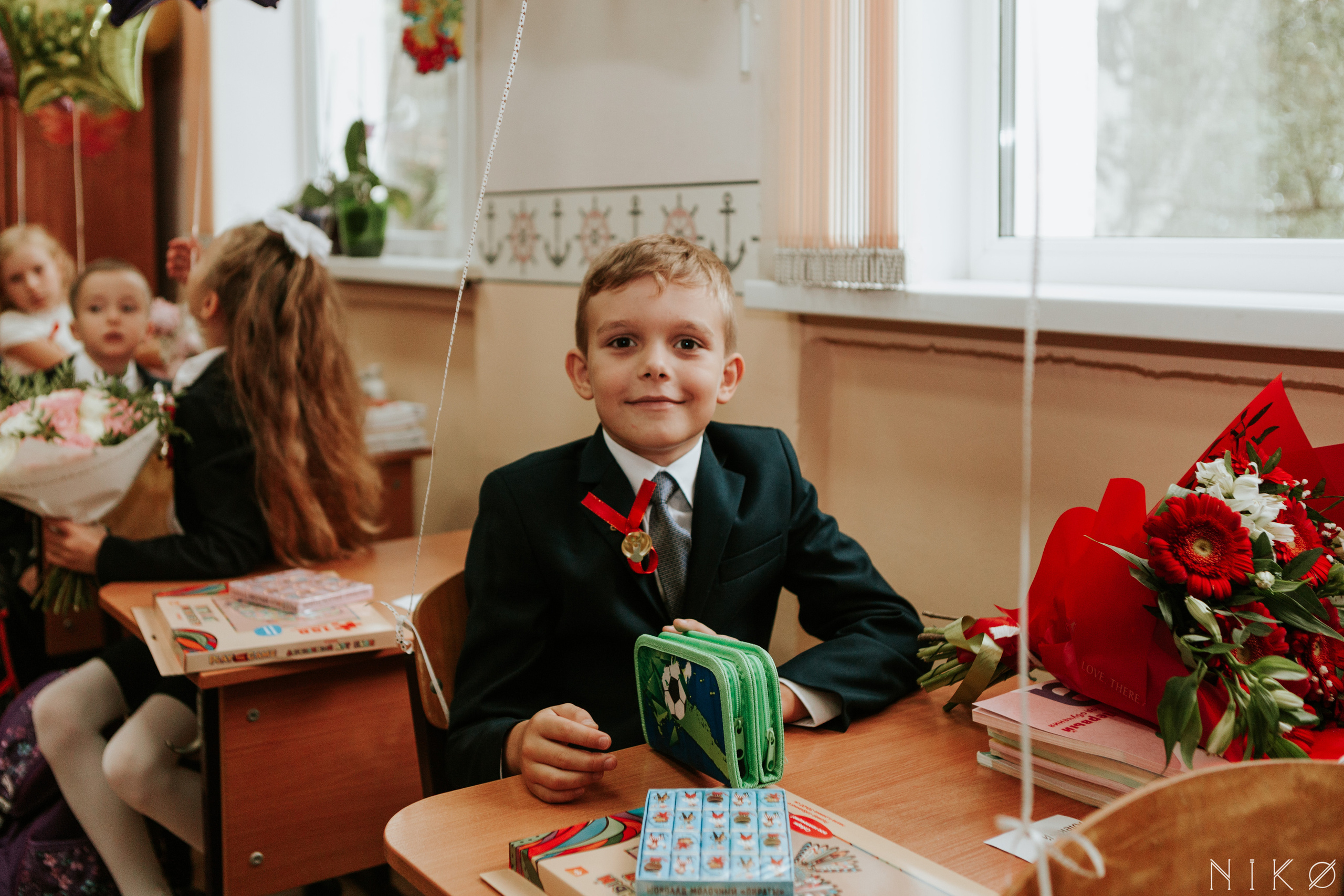 1 сентября в школе № 1158. Фотограф Николь Фолиянц