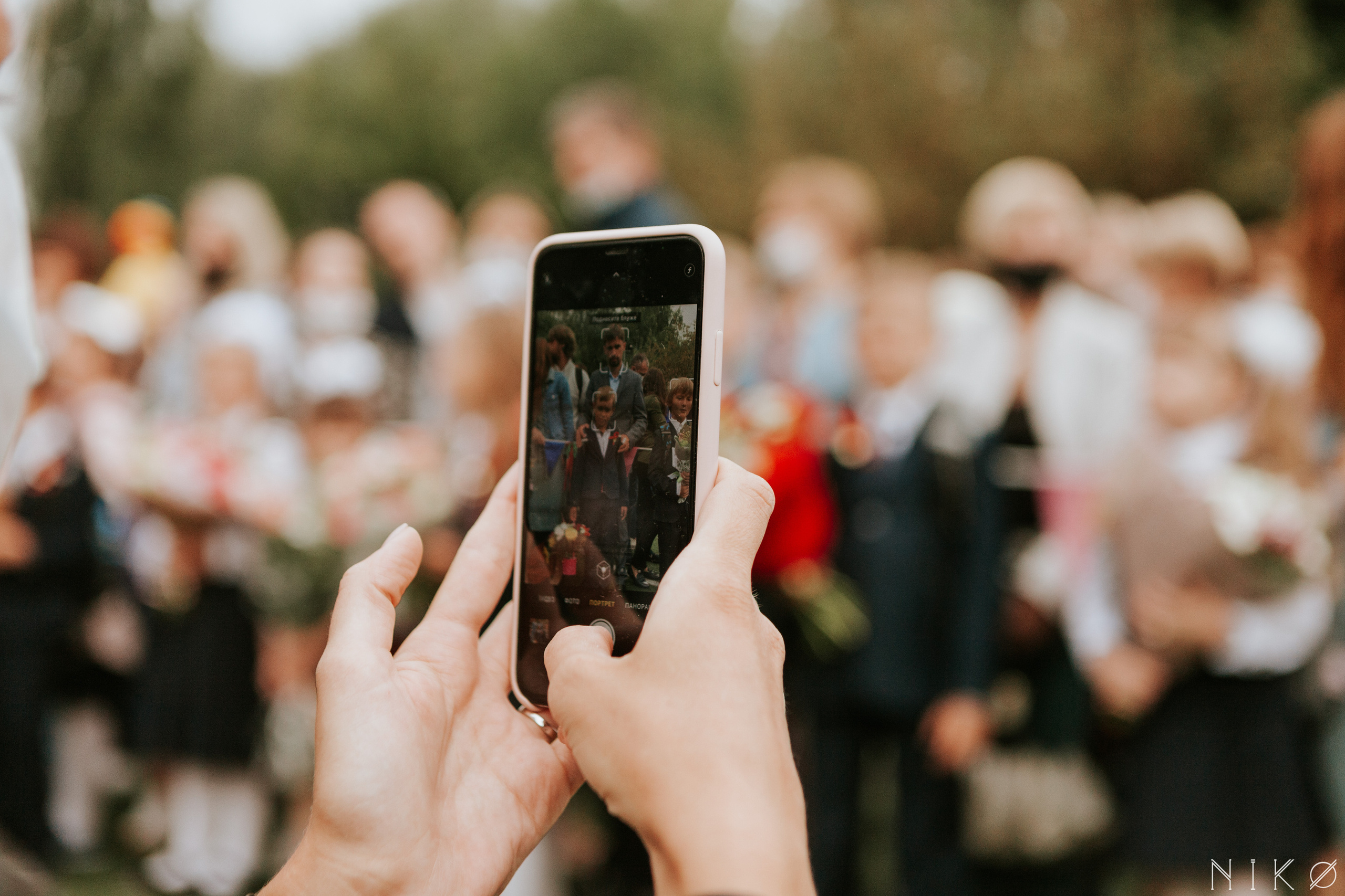 1 сентября в школе № 1158. Фотограф Николь Фолиянц