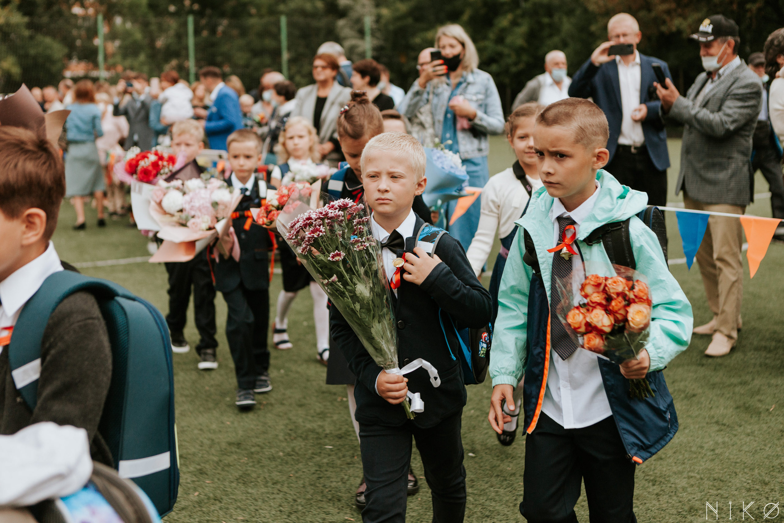 1 сентября в школе № 1158. Фотограф Николь Фолиянц