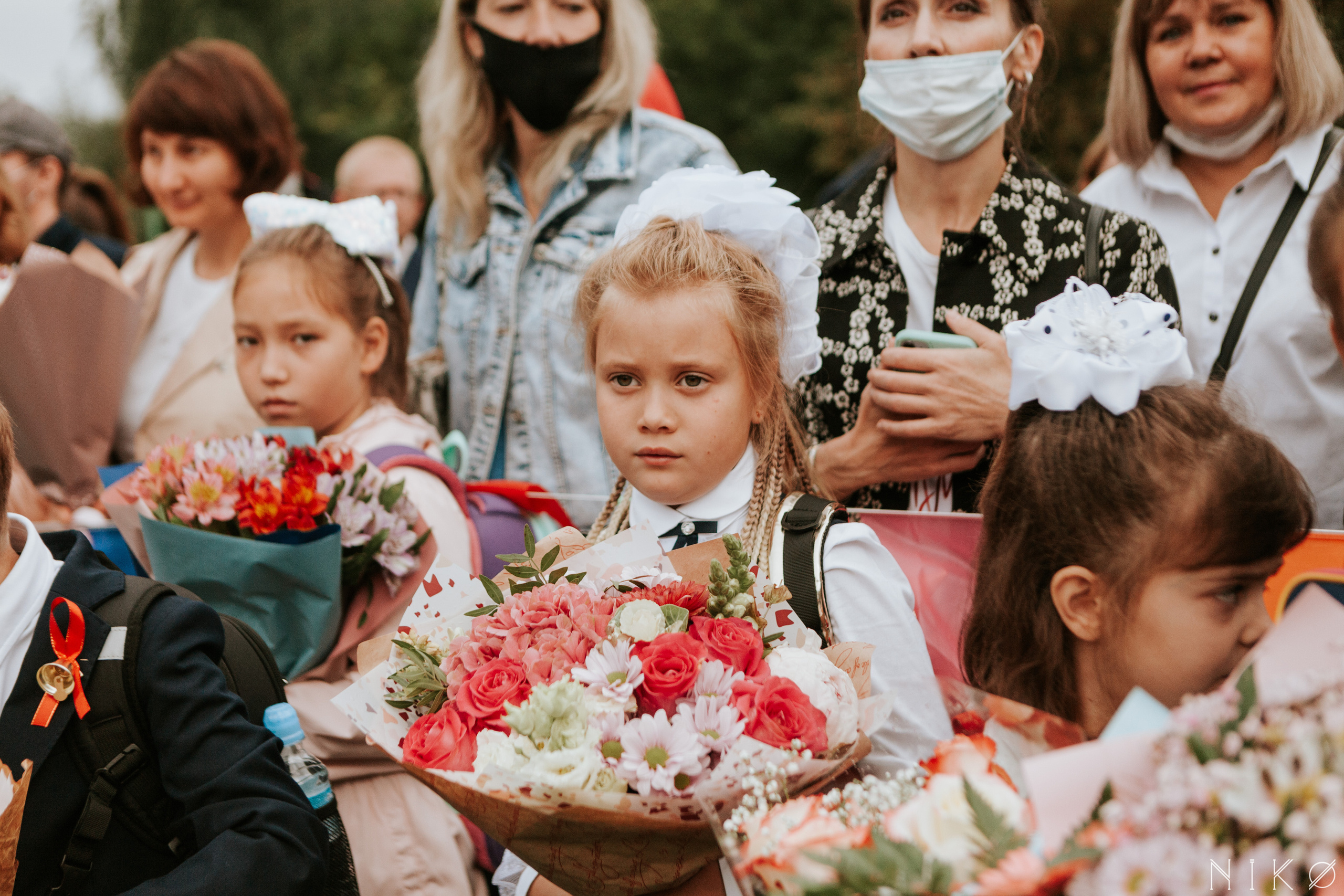 1 сентября в школе № 1158. Фотограф Николь Фолиянц