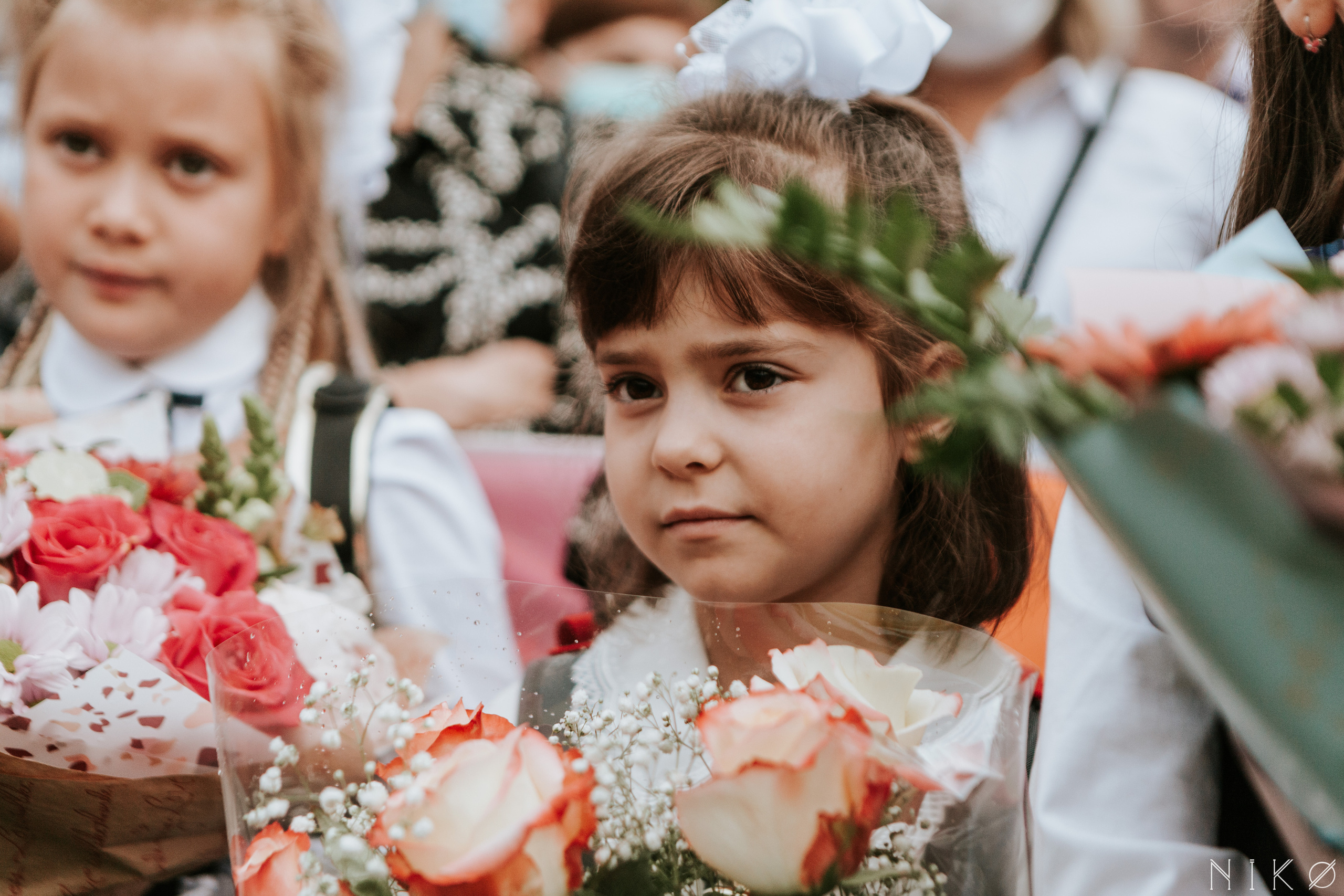 1 сентября в школе № 1158. Фотограф Николь Фолиянц