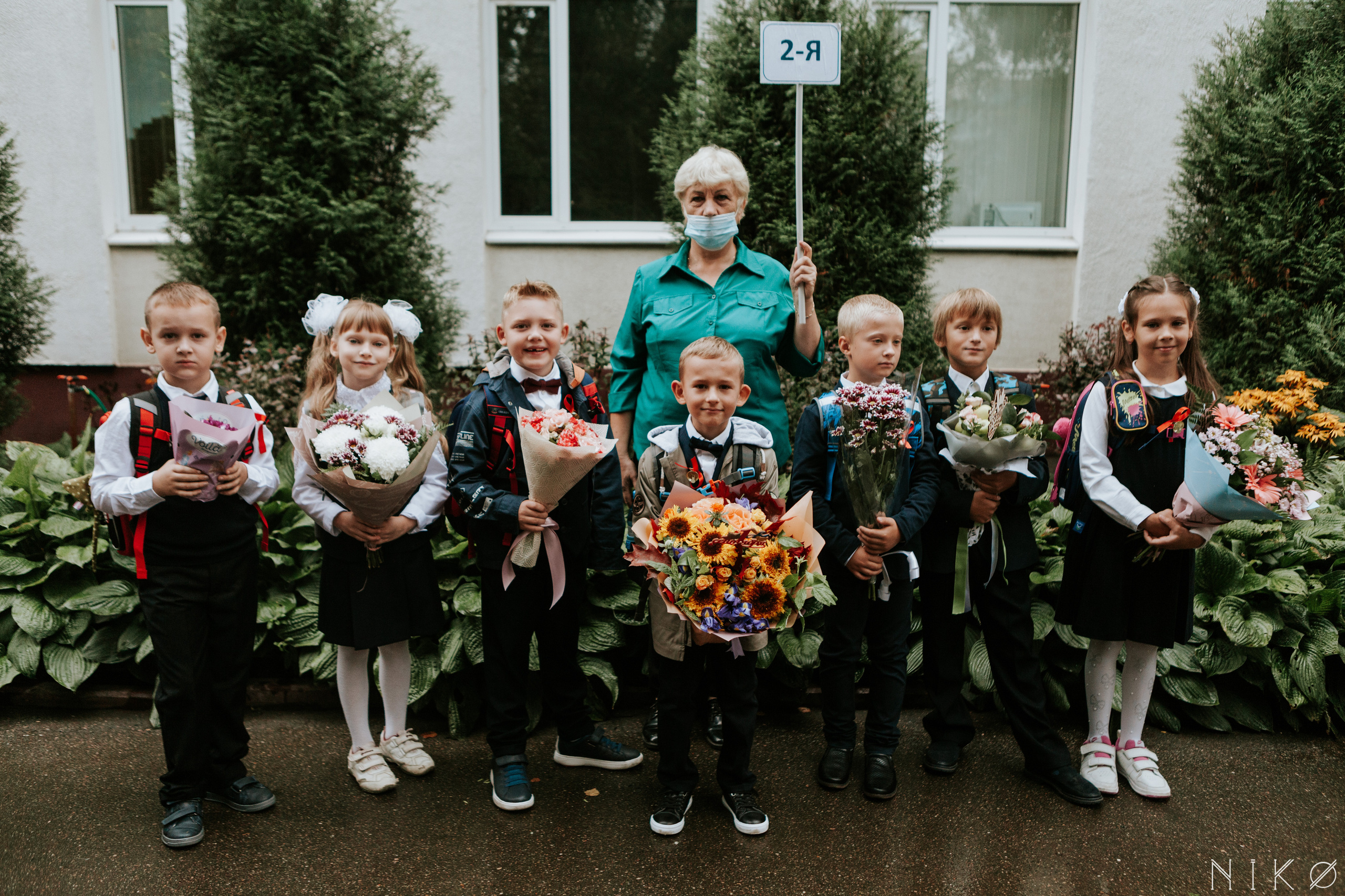 1 сентября в школе № 1158. Фотограф Николь Фолиянц