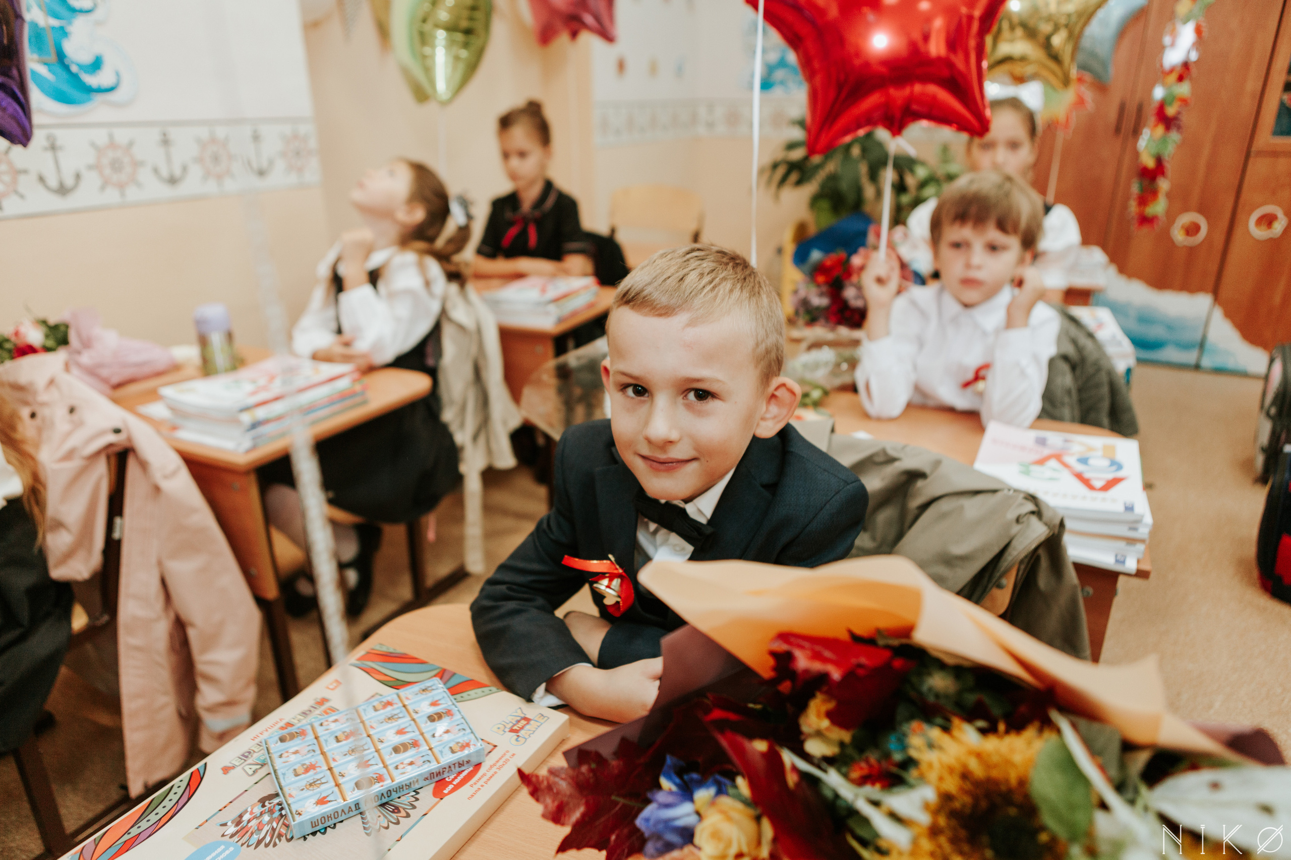 1 сентября в школе № 1158. Фотограф Николь Фолиянц