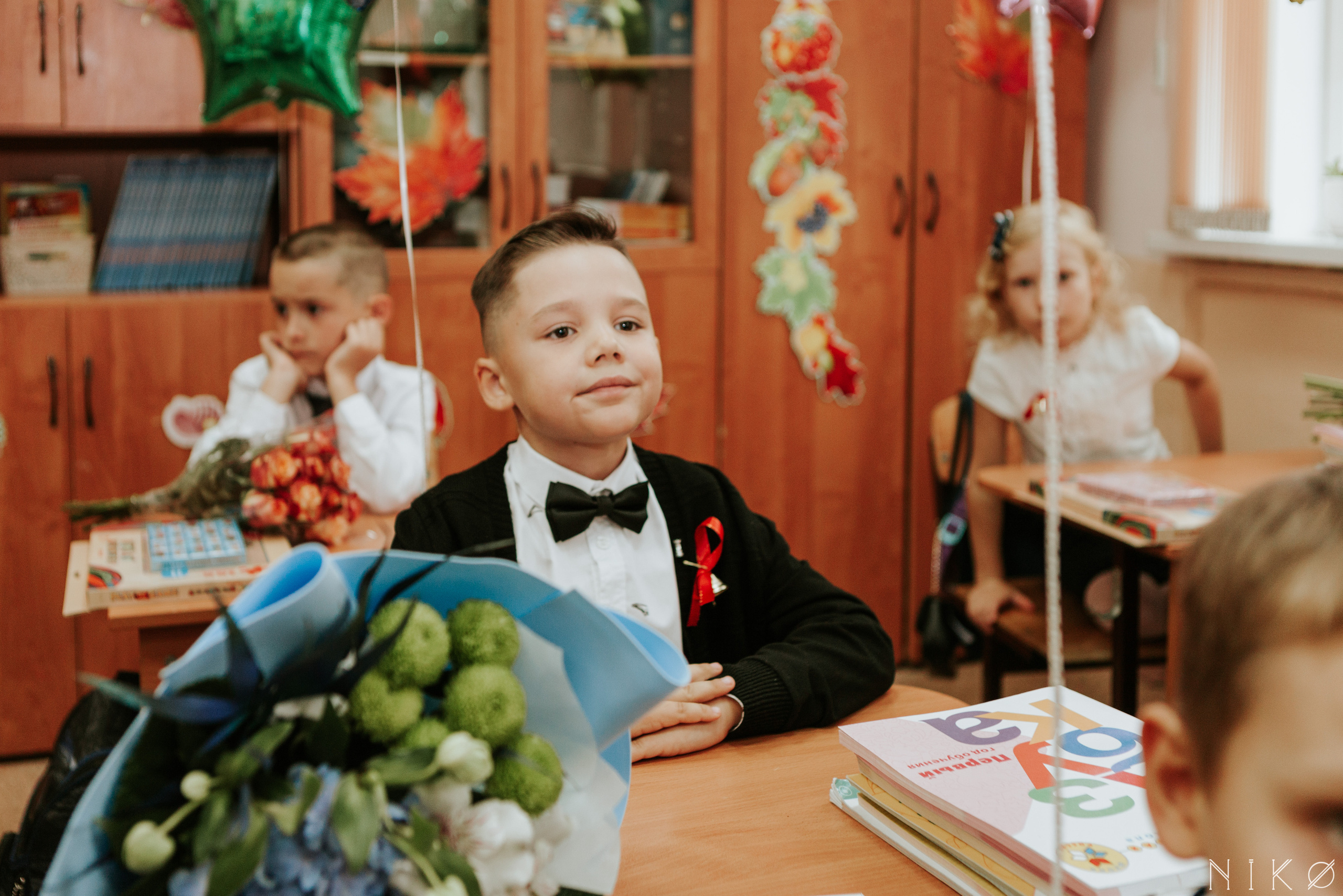 1 сентября в школе № 1158. Фотограф Николь Фолиянц