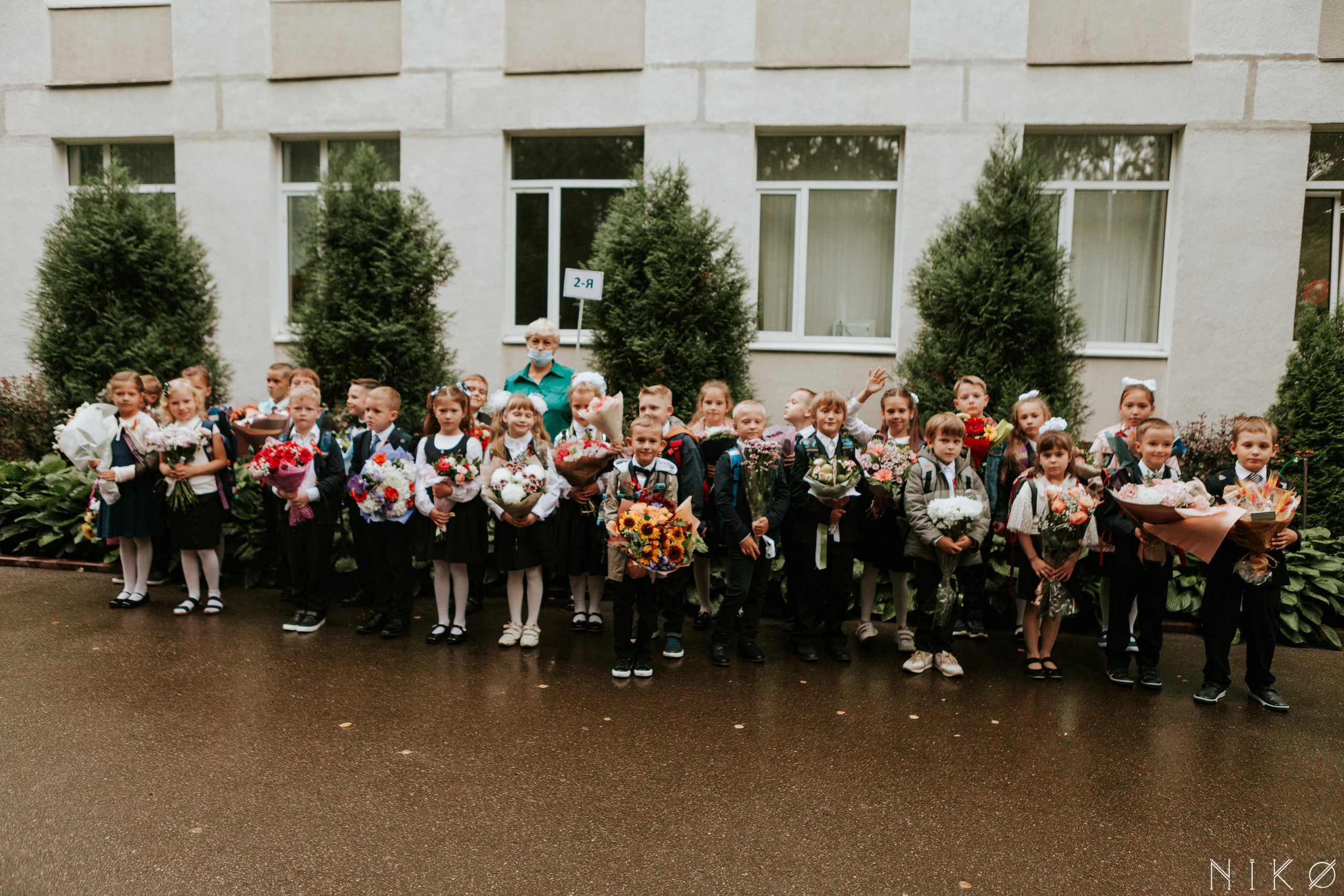 1 сентября в школе № 1158. Фотограф Николь Фолиянц