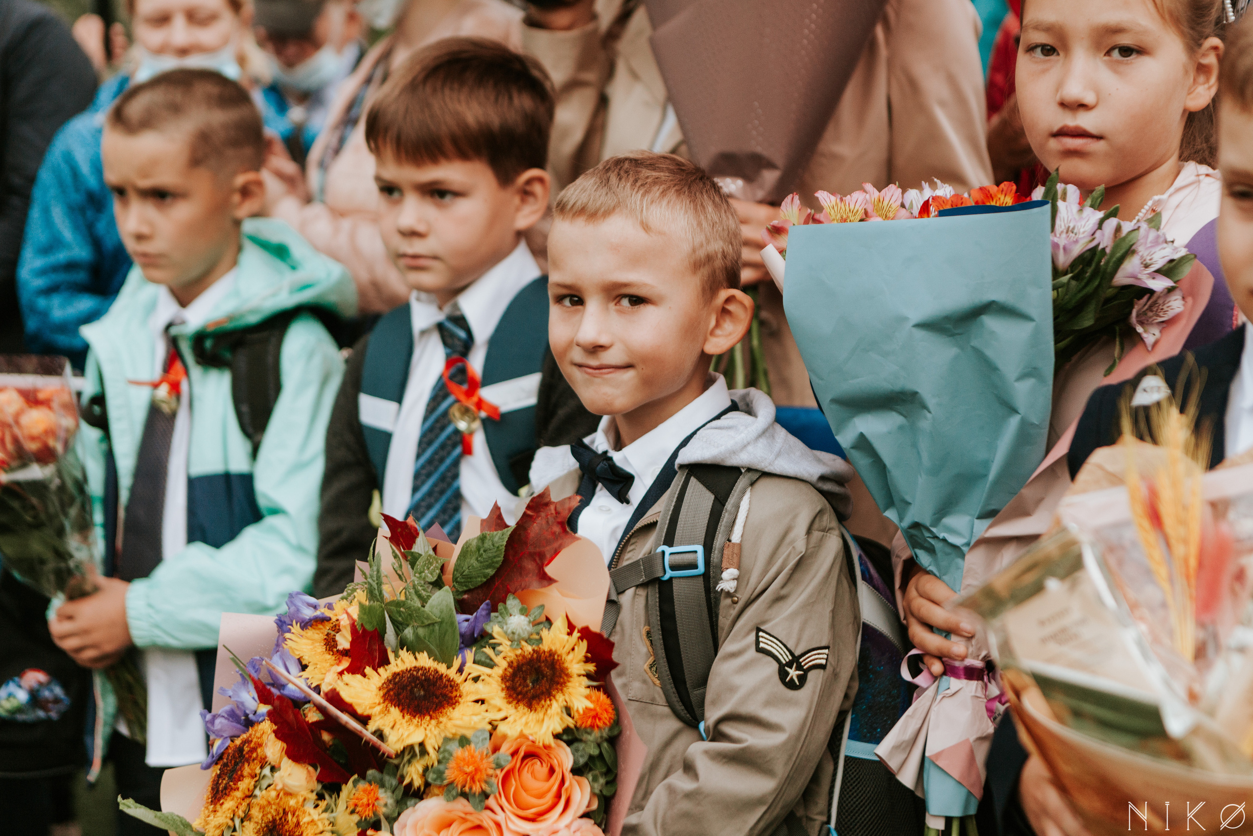 1 сентября в школе № 1158. Фотограф Николь Фолиянц