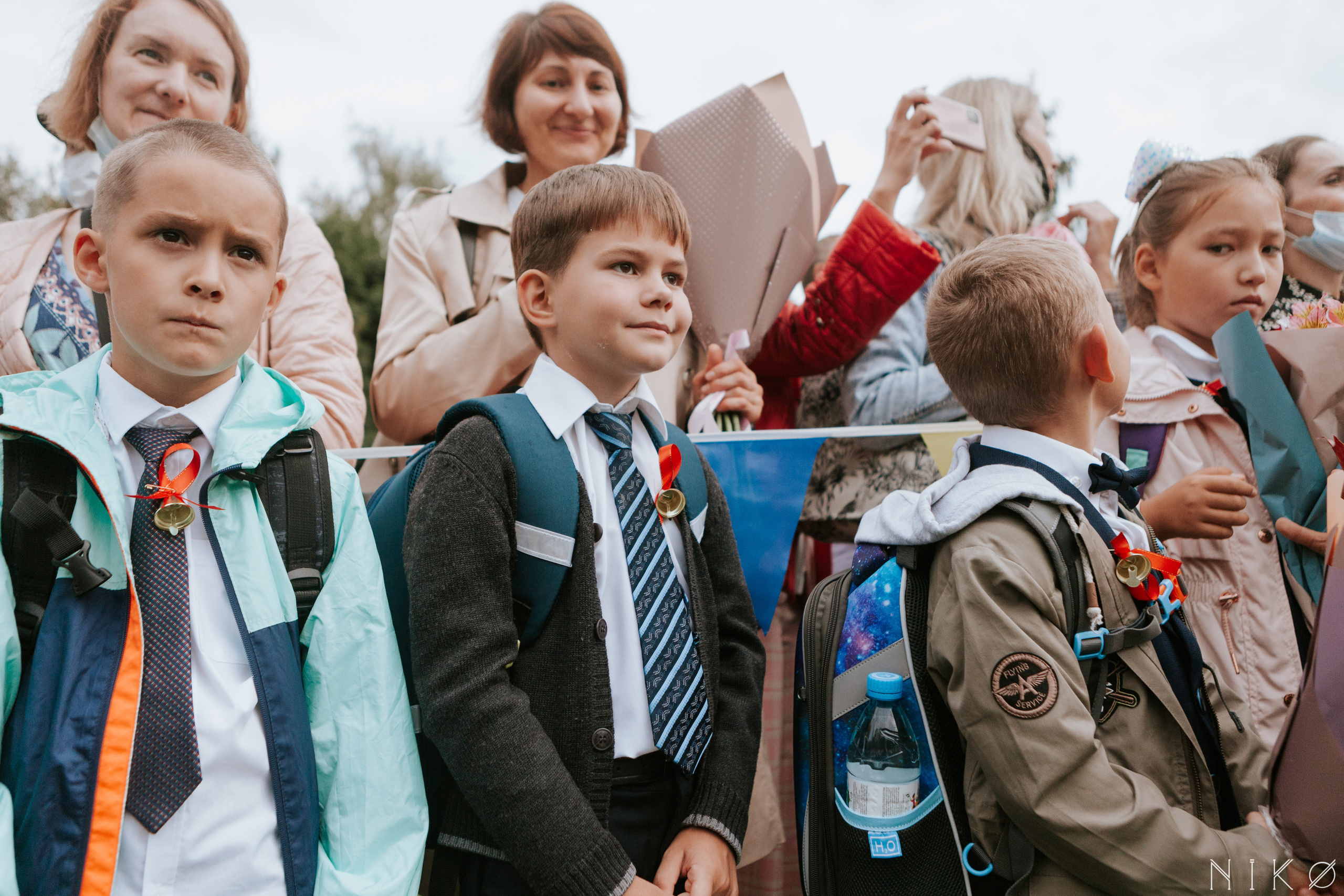 1 сентября в школе № 1158. Фотограф Николь Фолиянц