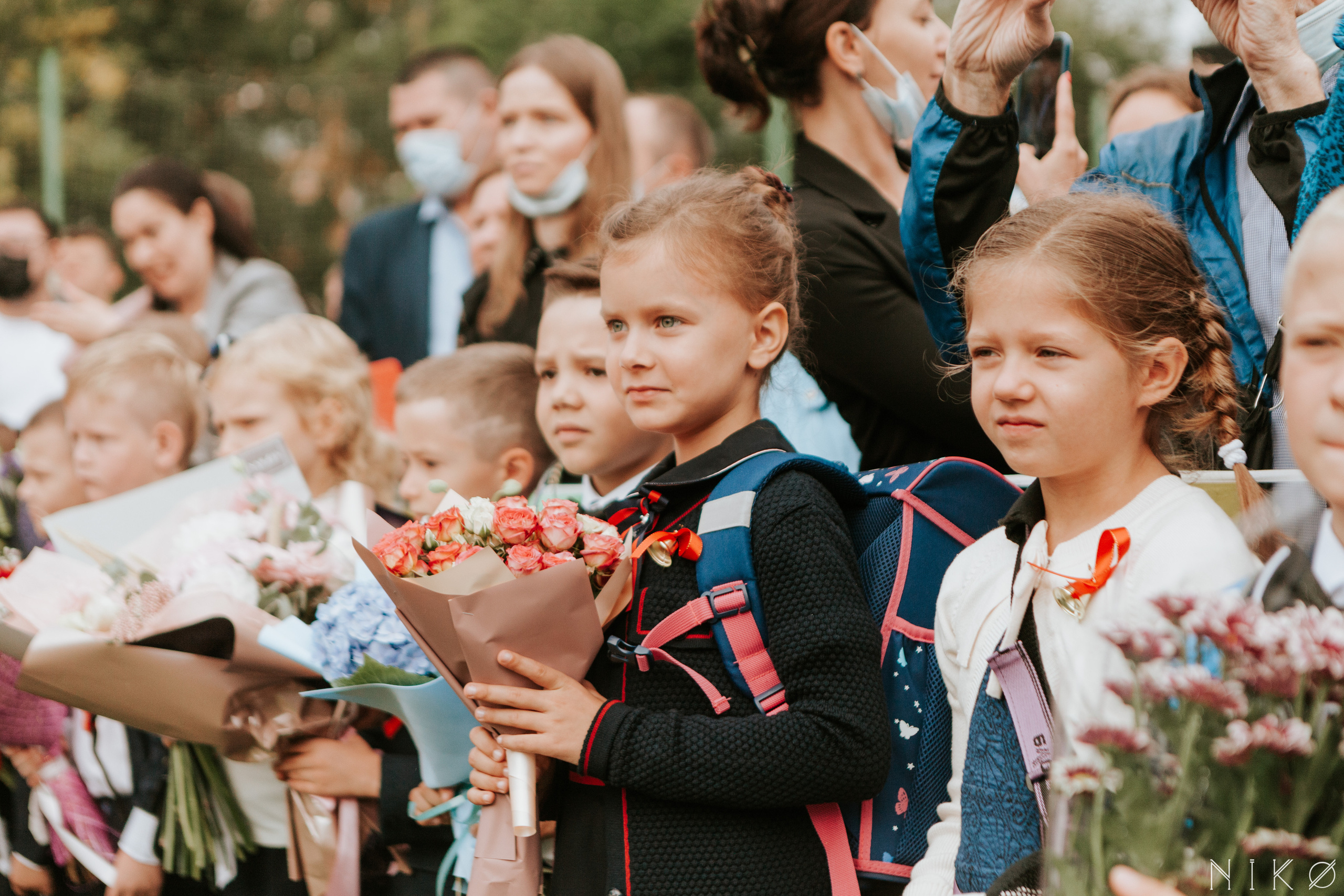 1 сентября в школе № 1158. Фотограф Николь Фолиянц