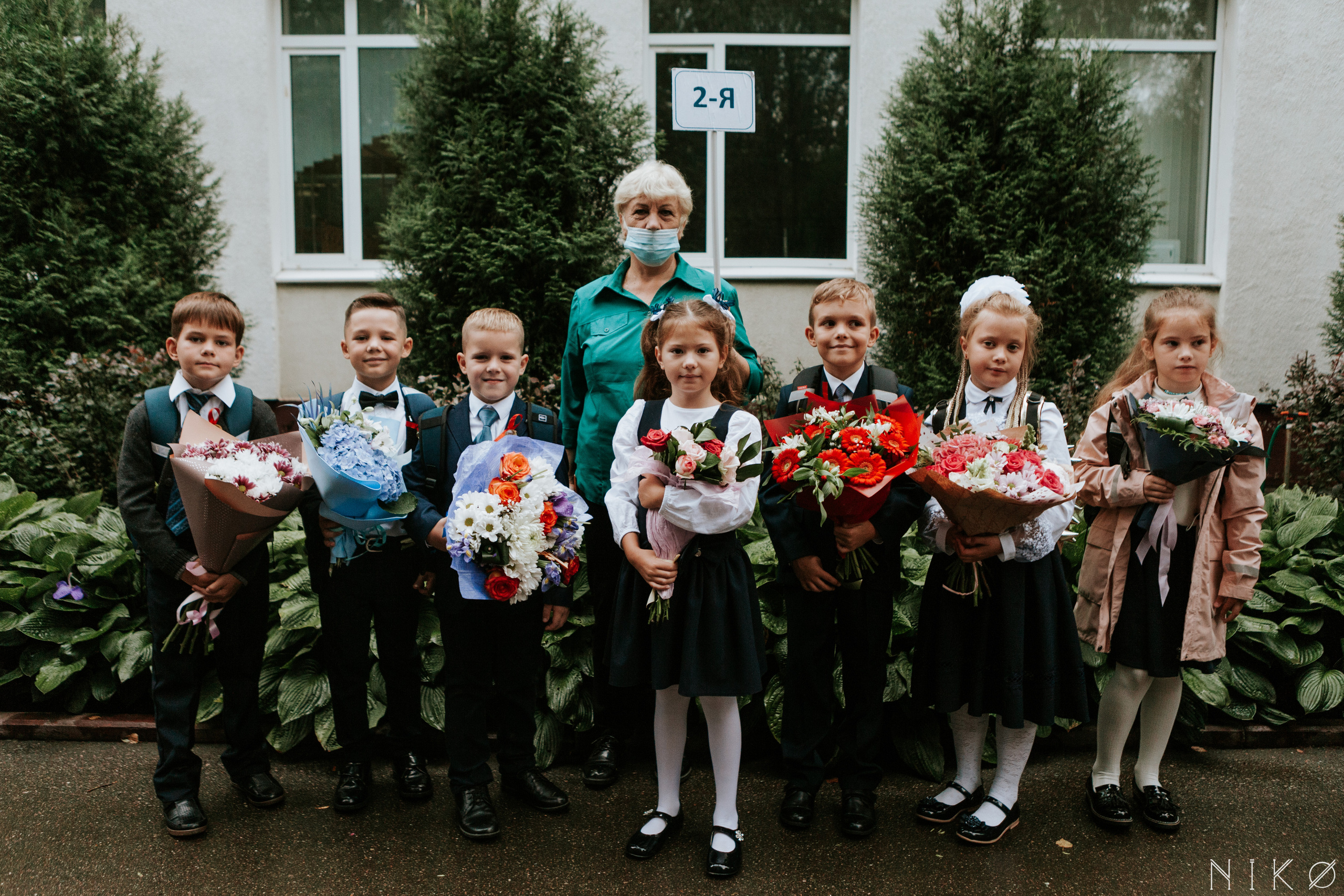 1 сентября в школе № 1158. Фотограф Николь Фолиянц