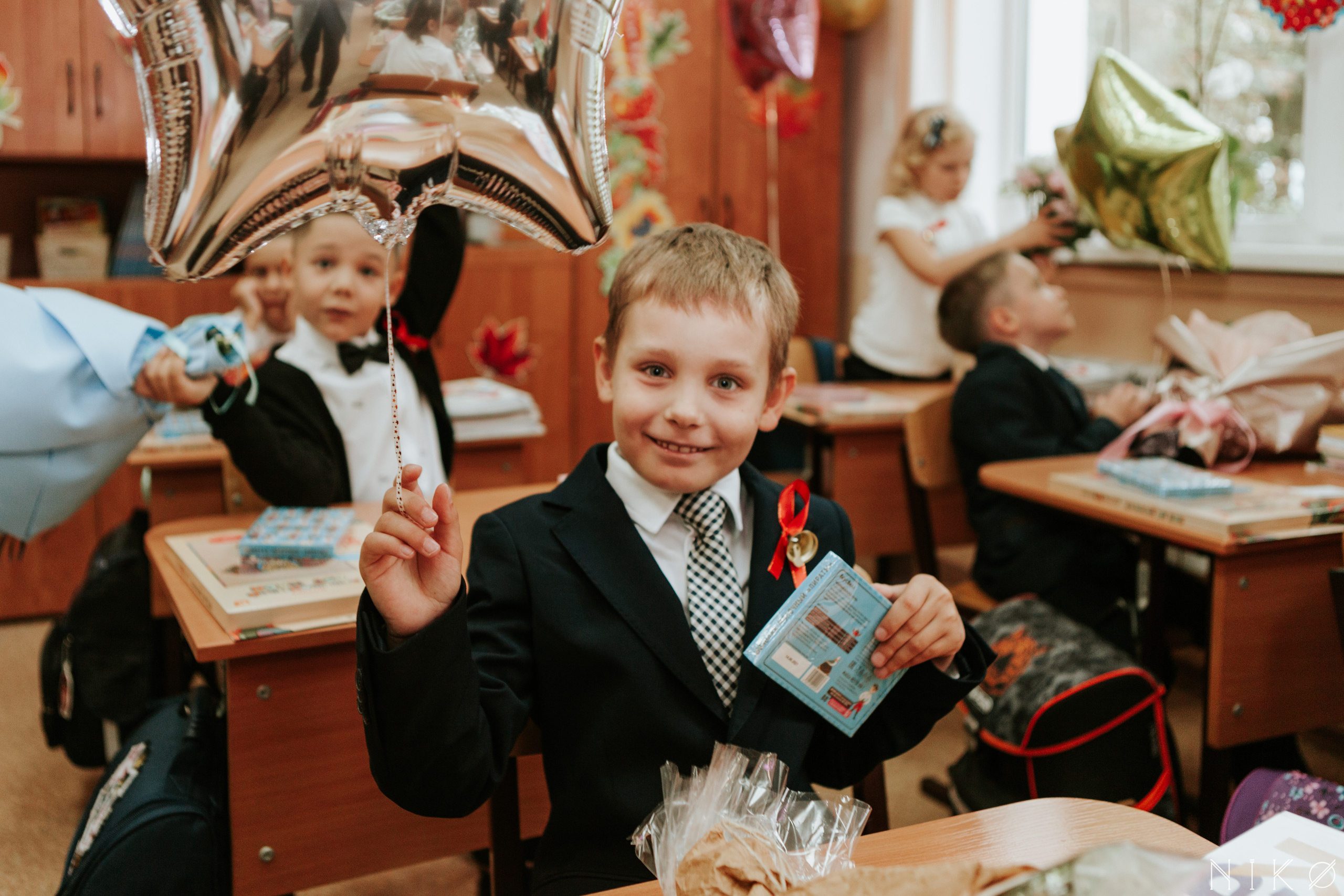 1 сентября в школе № 1158. Фотограф Николь Фолиянц