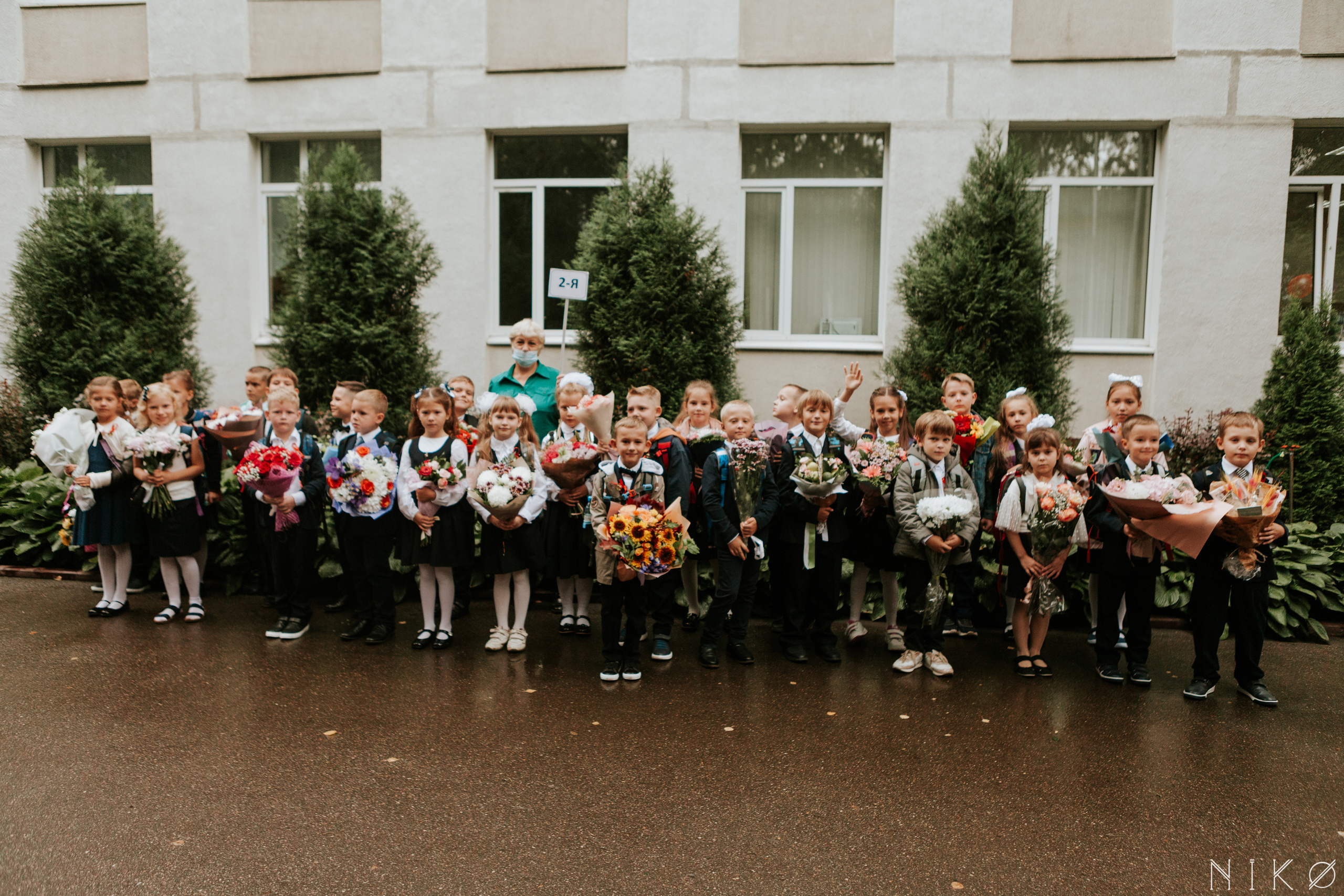 1 сентября в школе № 1158. Фотограф Николь Фолиянц