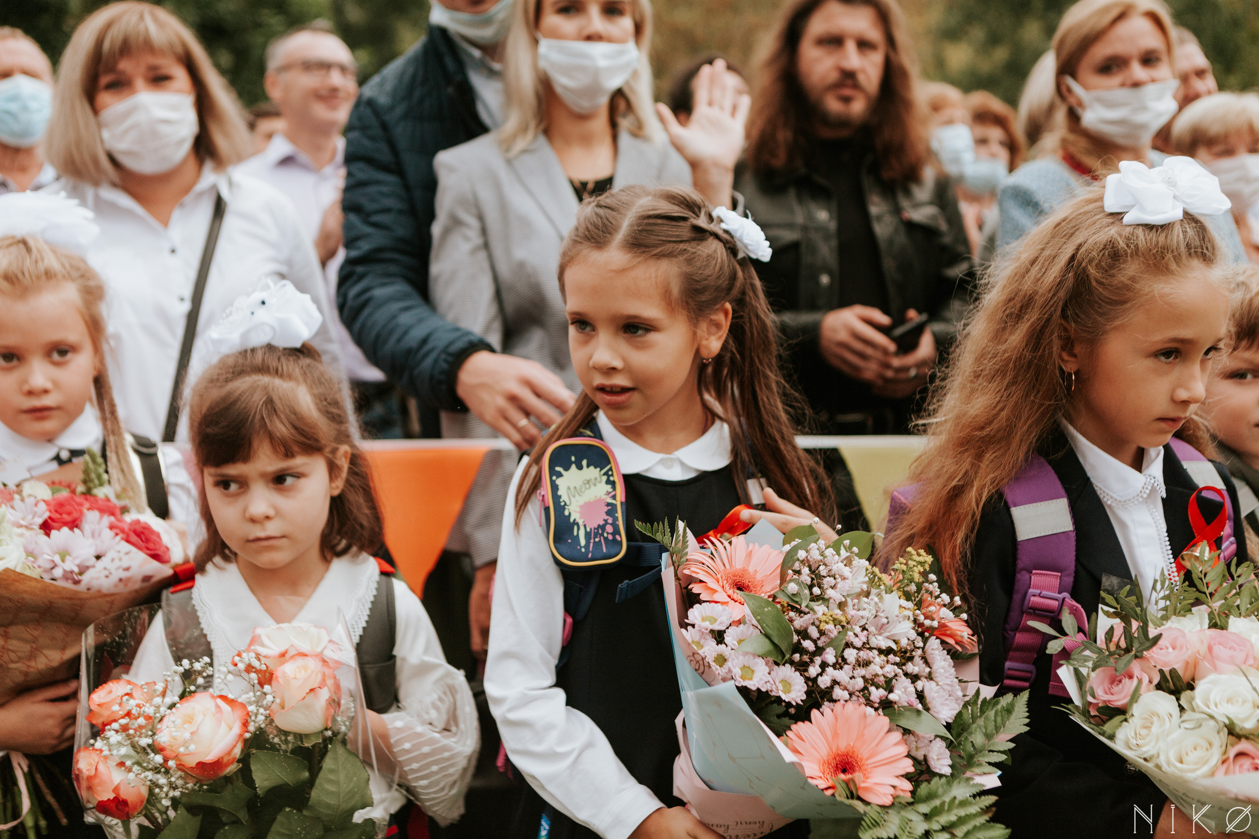 1 сентября в школе № 1158. Фотограф Николь Фолиянц