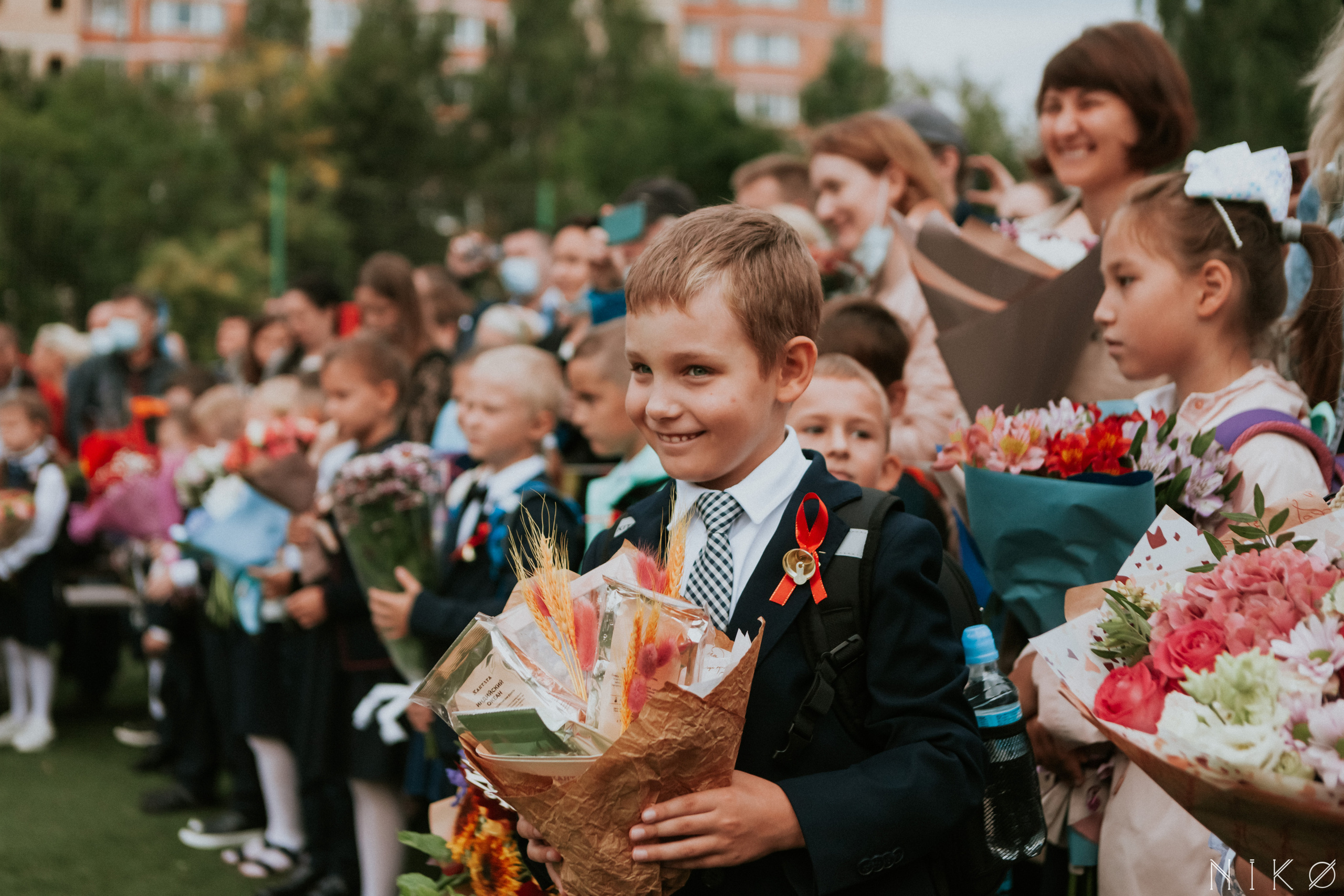 1 сентября в школе № 1158. Фотограф Николь Фолиянц