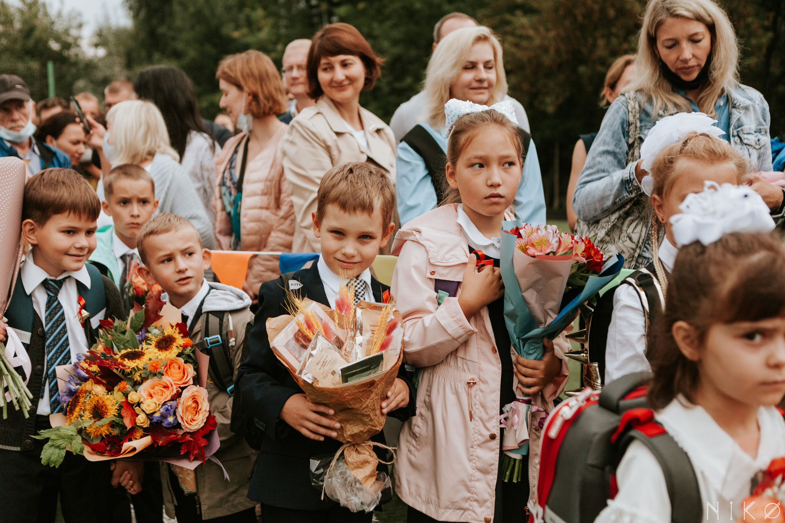1 сентября в школе № 1158. Фотограф Николь Фолиянц