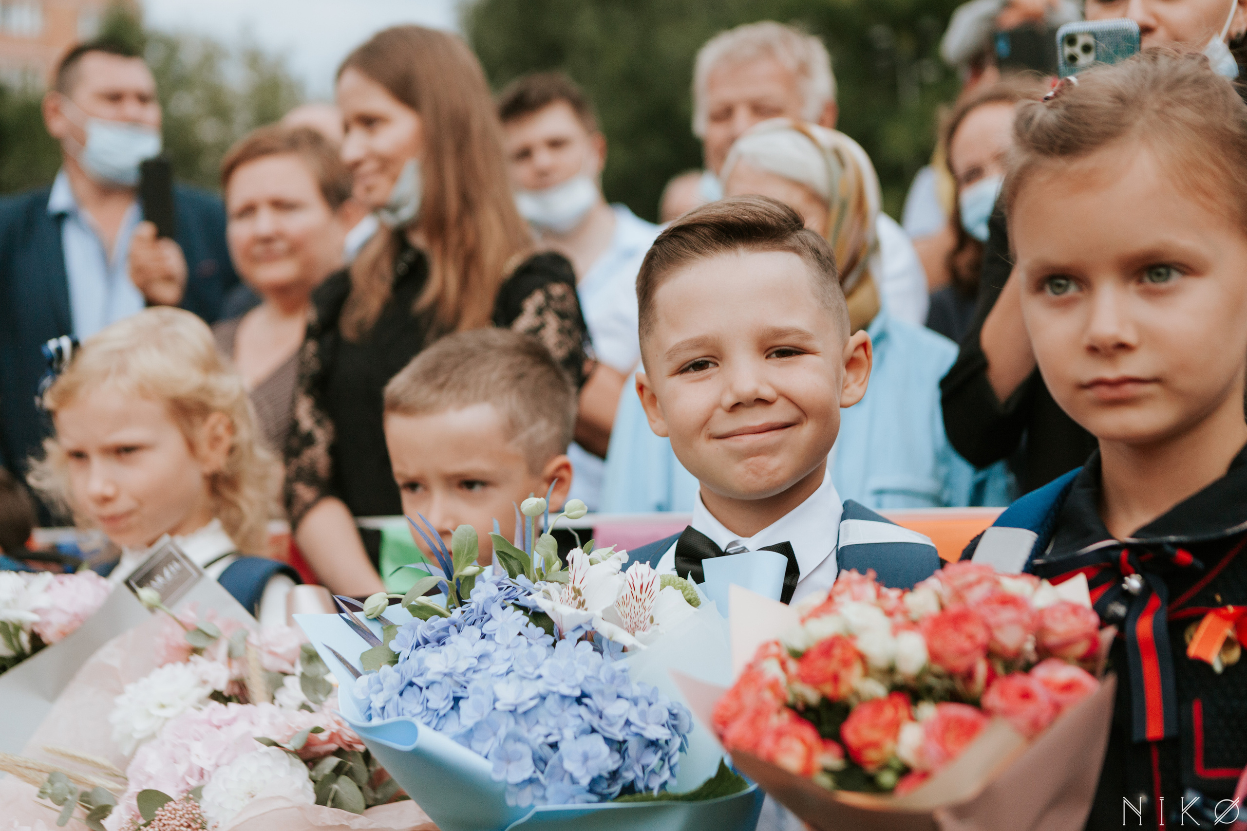 1 сентября в школе № 1158. Фотограф Николь Фолиянц