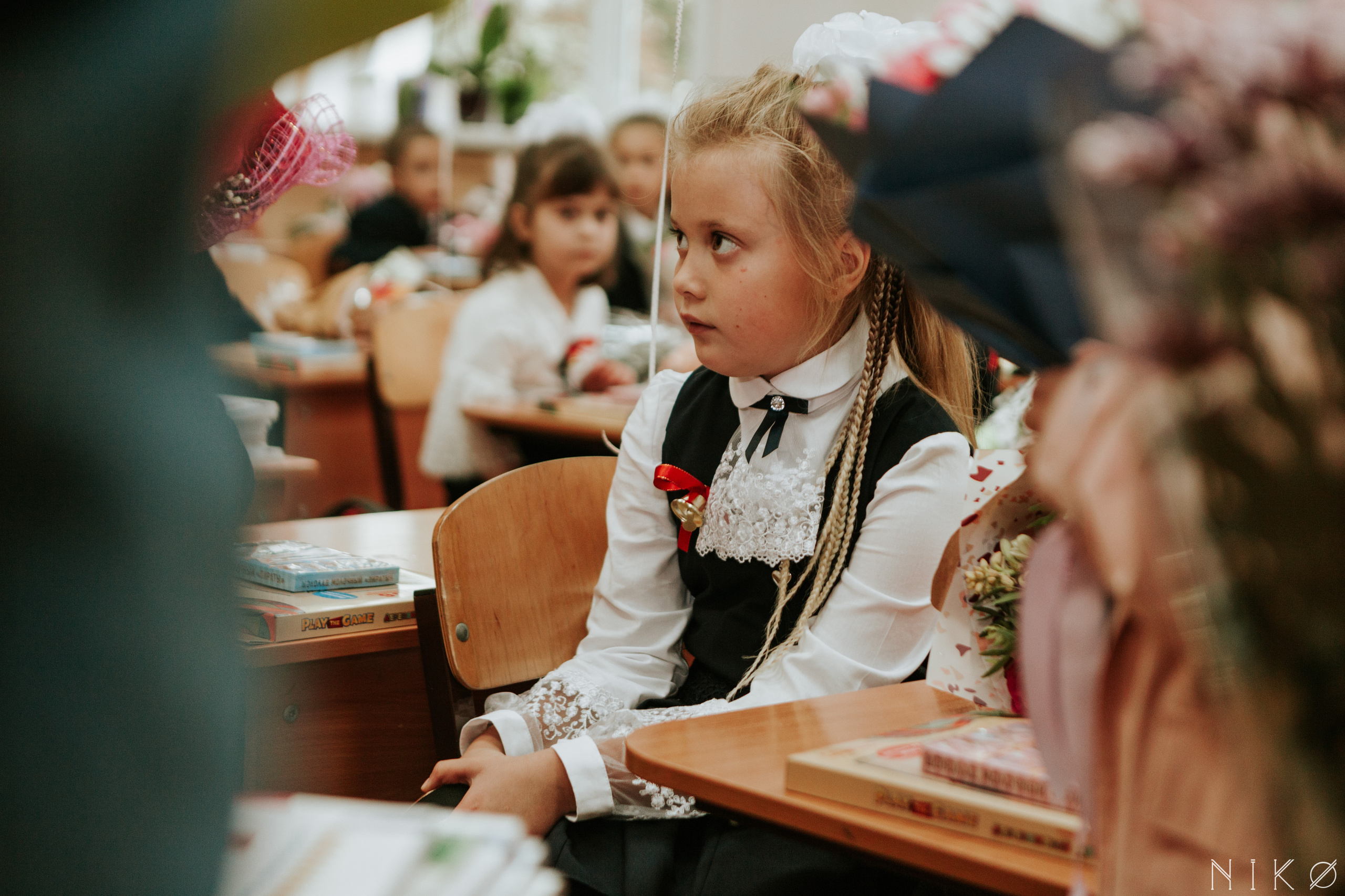 1 сентября в школе № 1158. Фотограф Николь Фолиянц