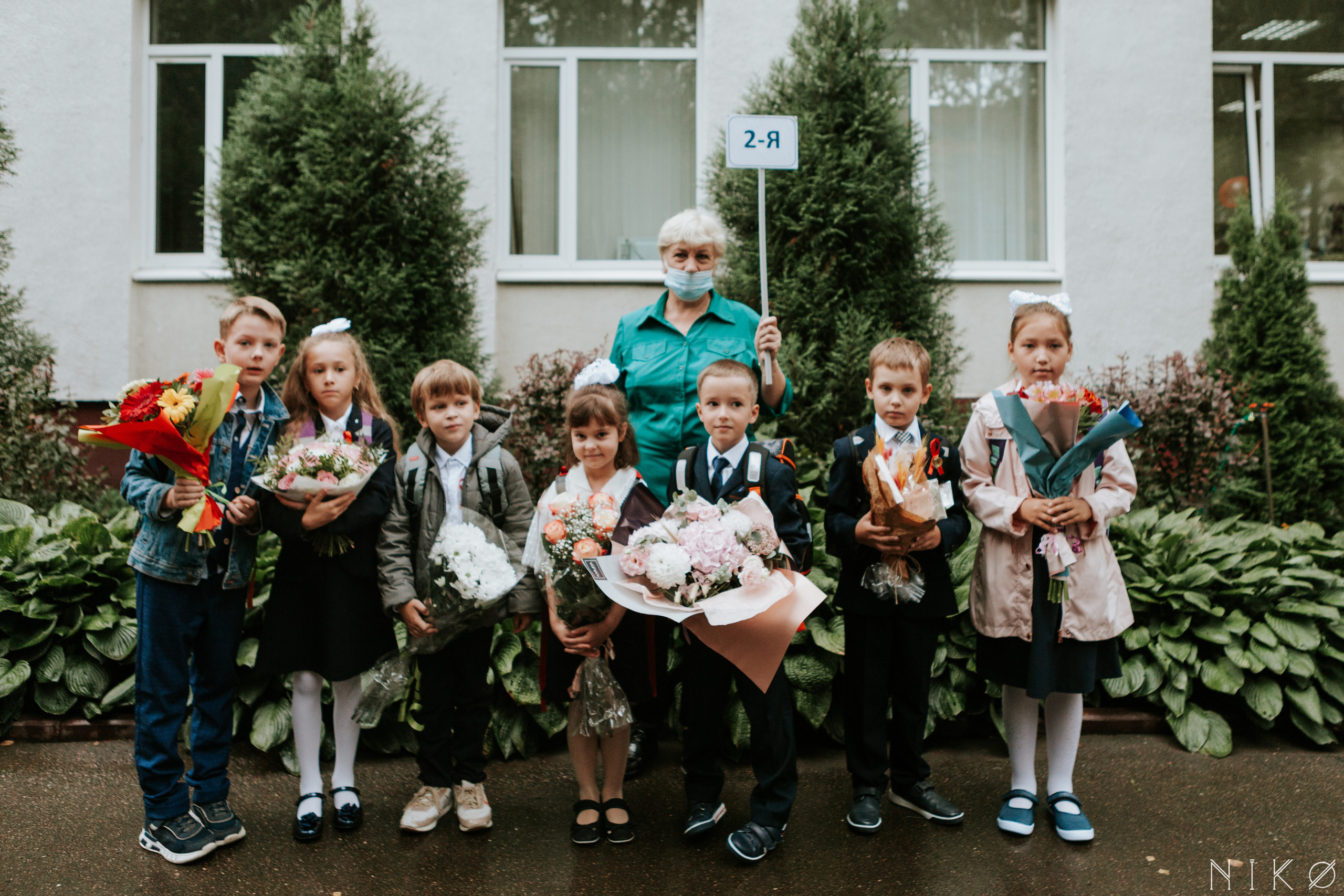 1 сентября в школе № 1158. Фотограф Николь Фолиянц