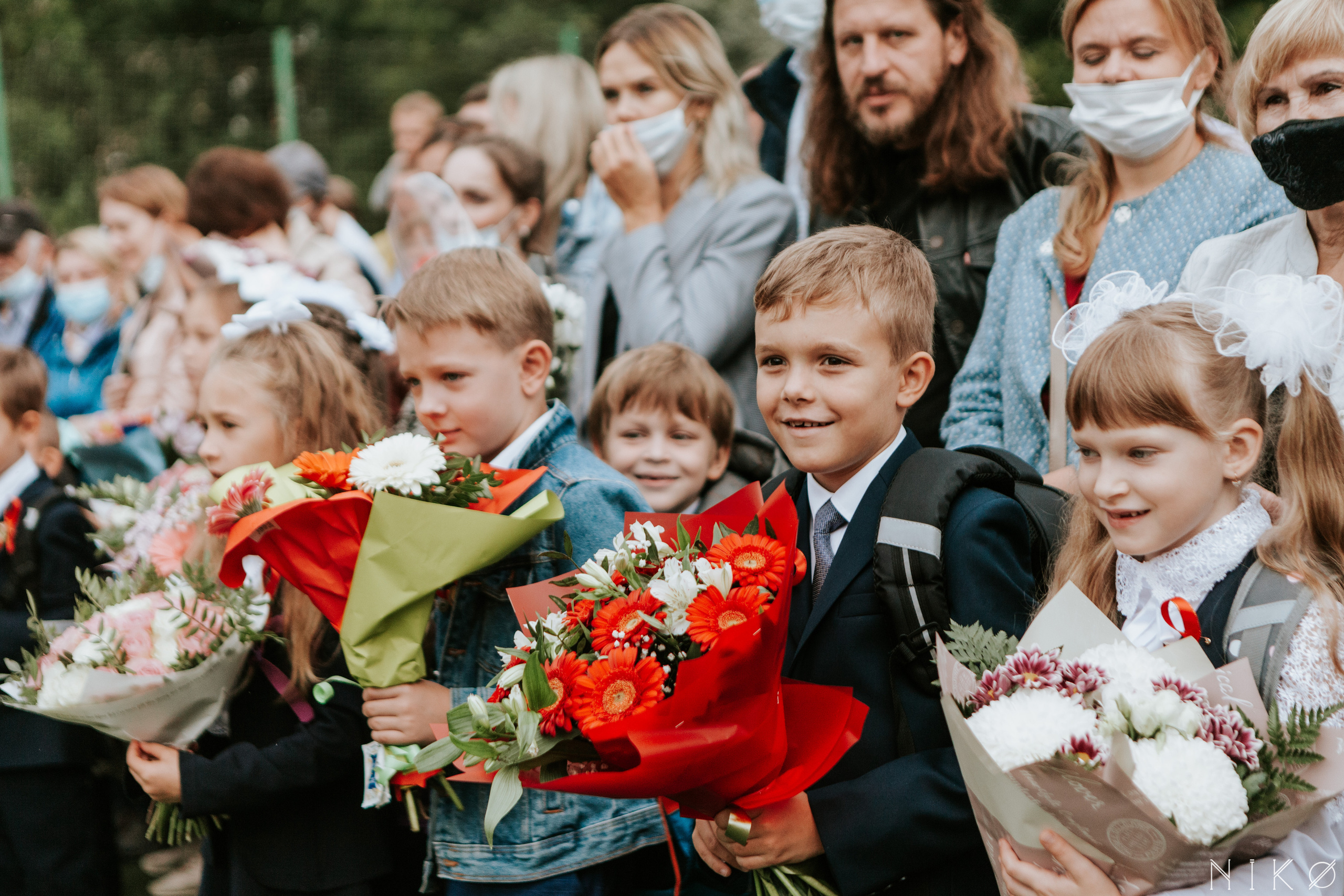 1 сентября в школе № 1158. Фотограф Николь Фолиянц