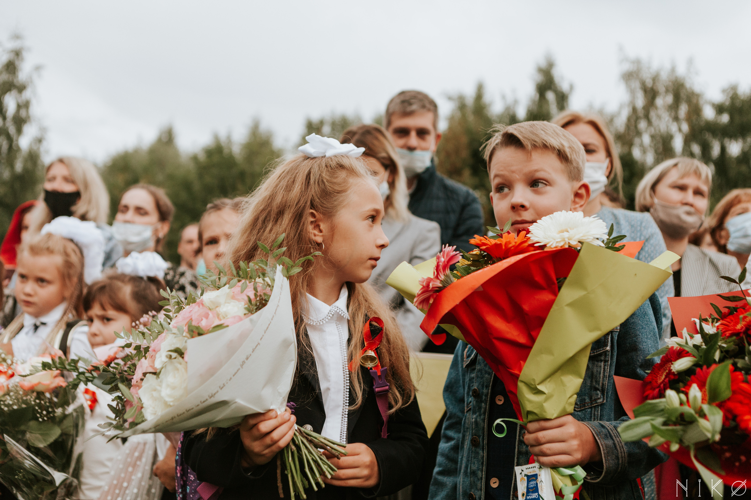 1 сентября в школе № 1158. Фотограф Николь Фолиянц