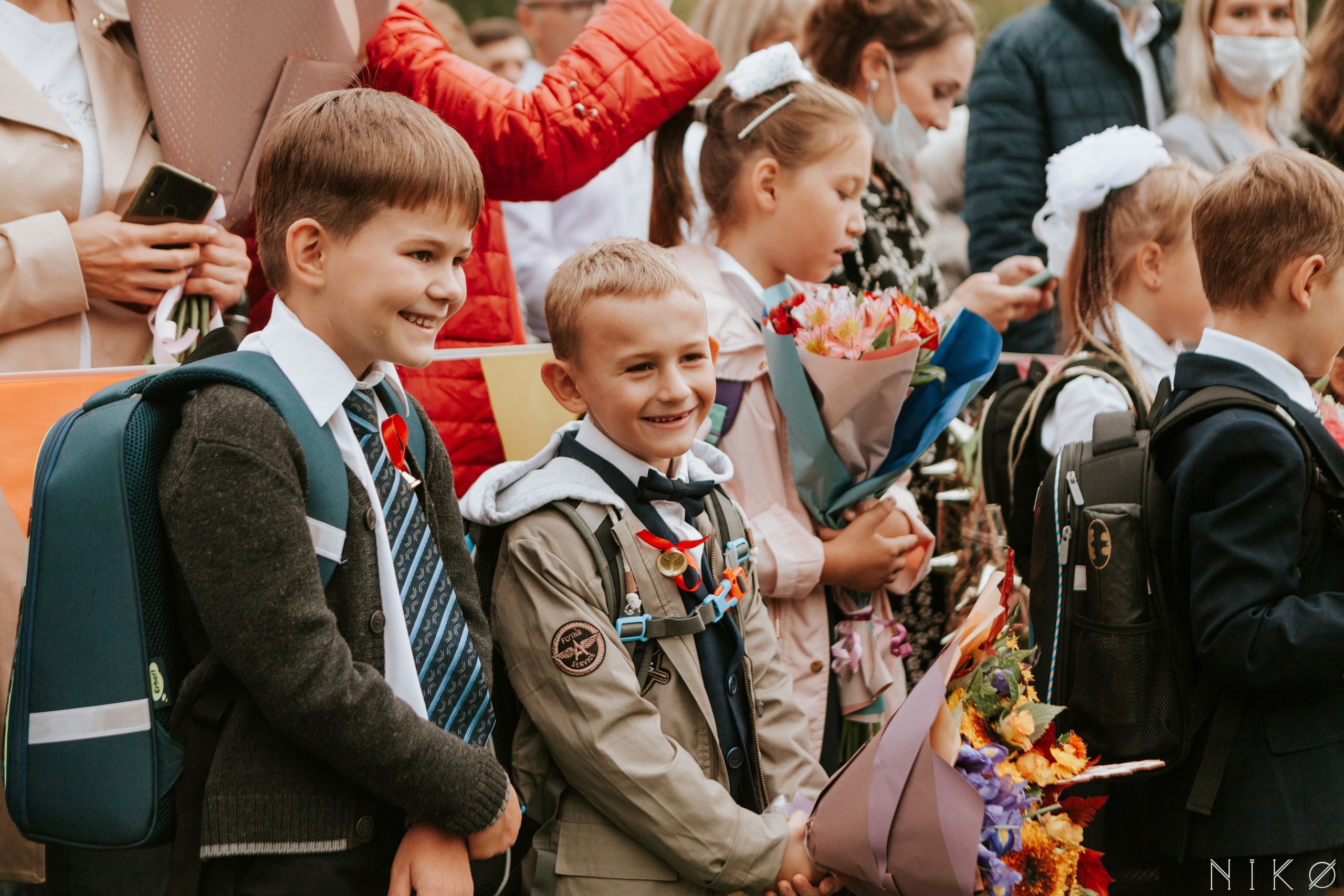 1 сентября в школе № 1158. Фотограф Николь Фолиянц