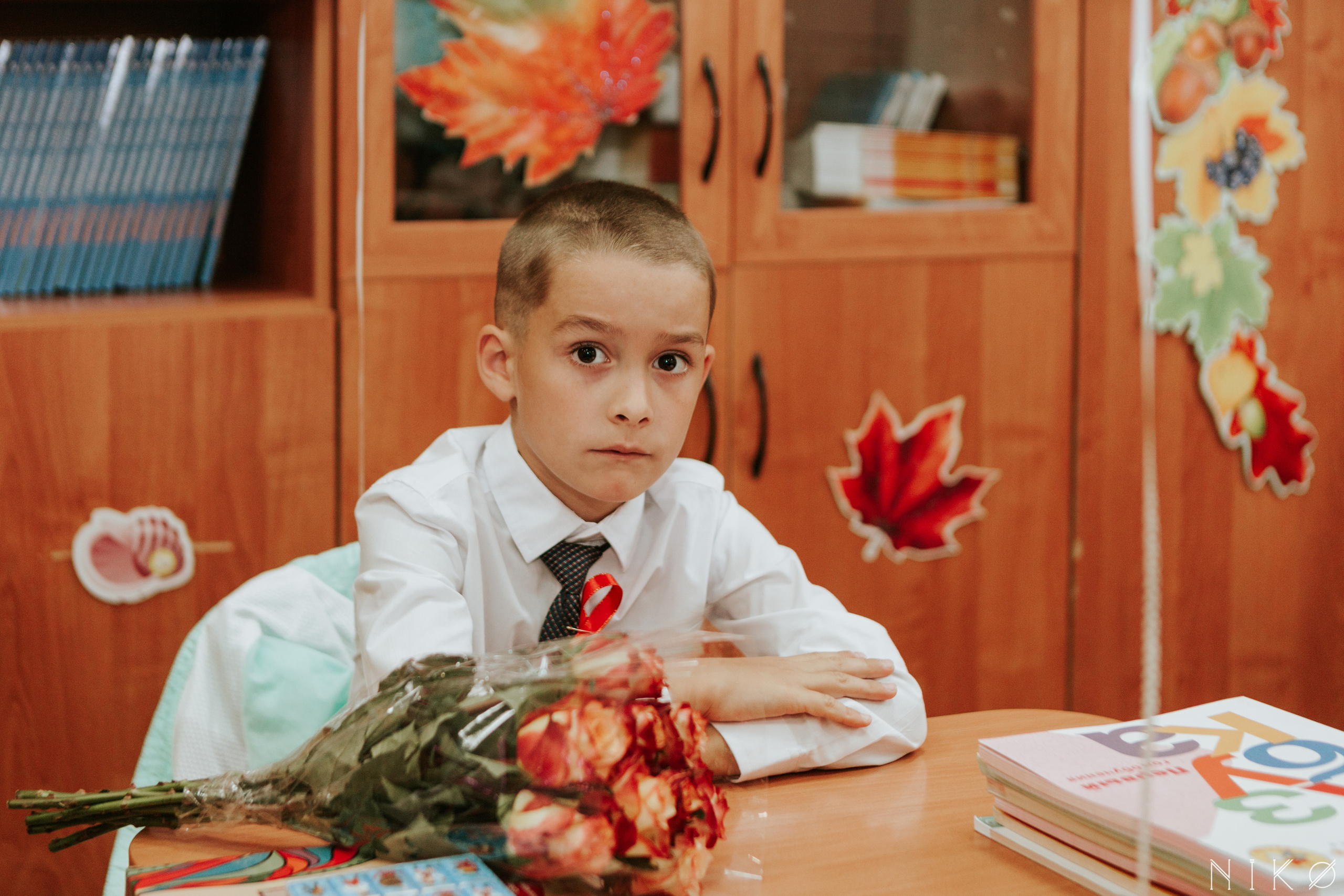 1 сентября в школе № 1158. Фотограф Николь Фолиянц