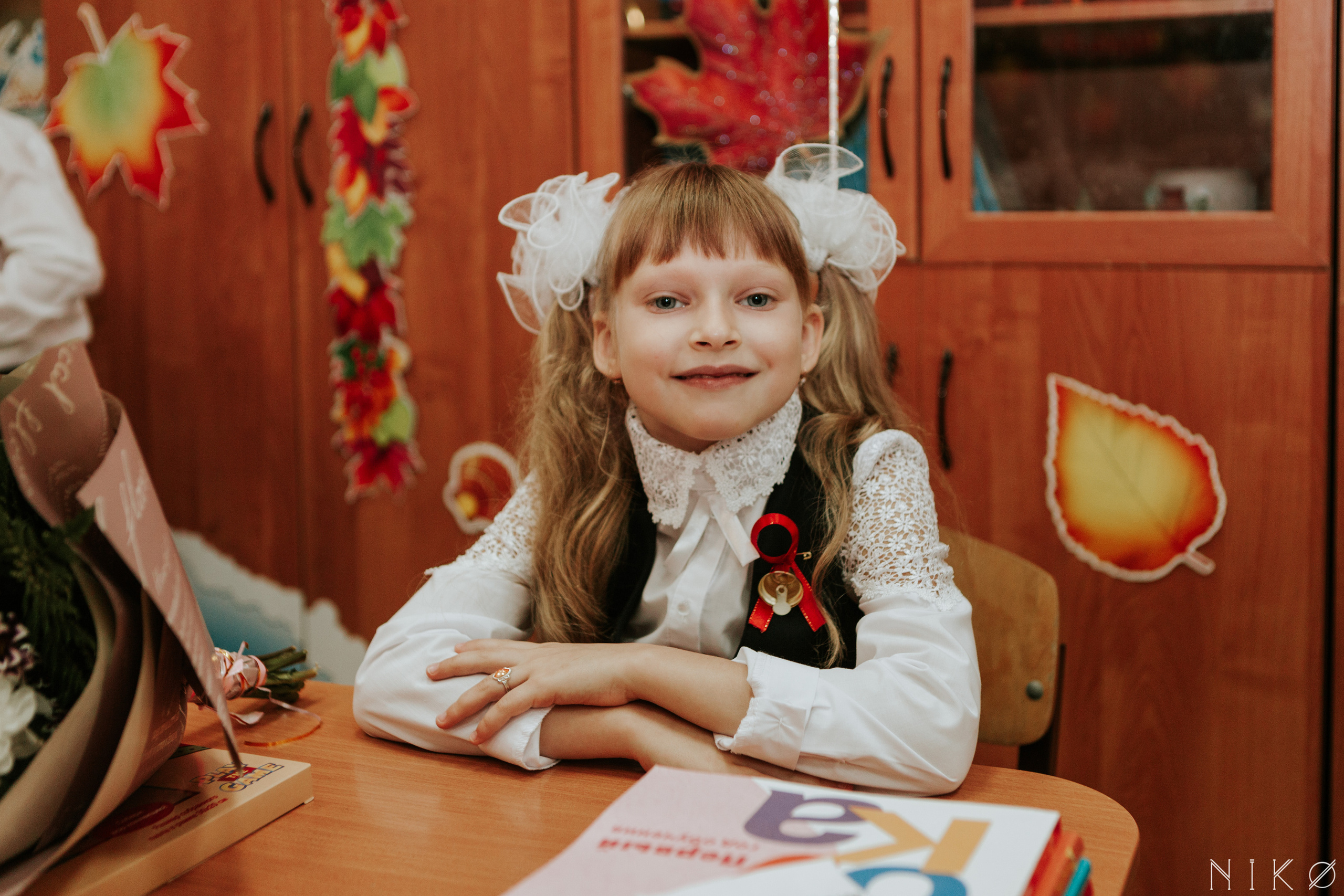 1 сентября в школе № 1158. Фотограф Николь Фолиянц