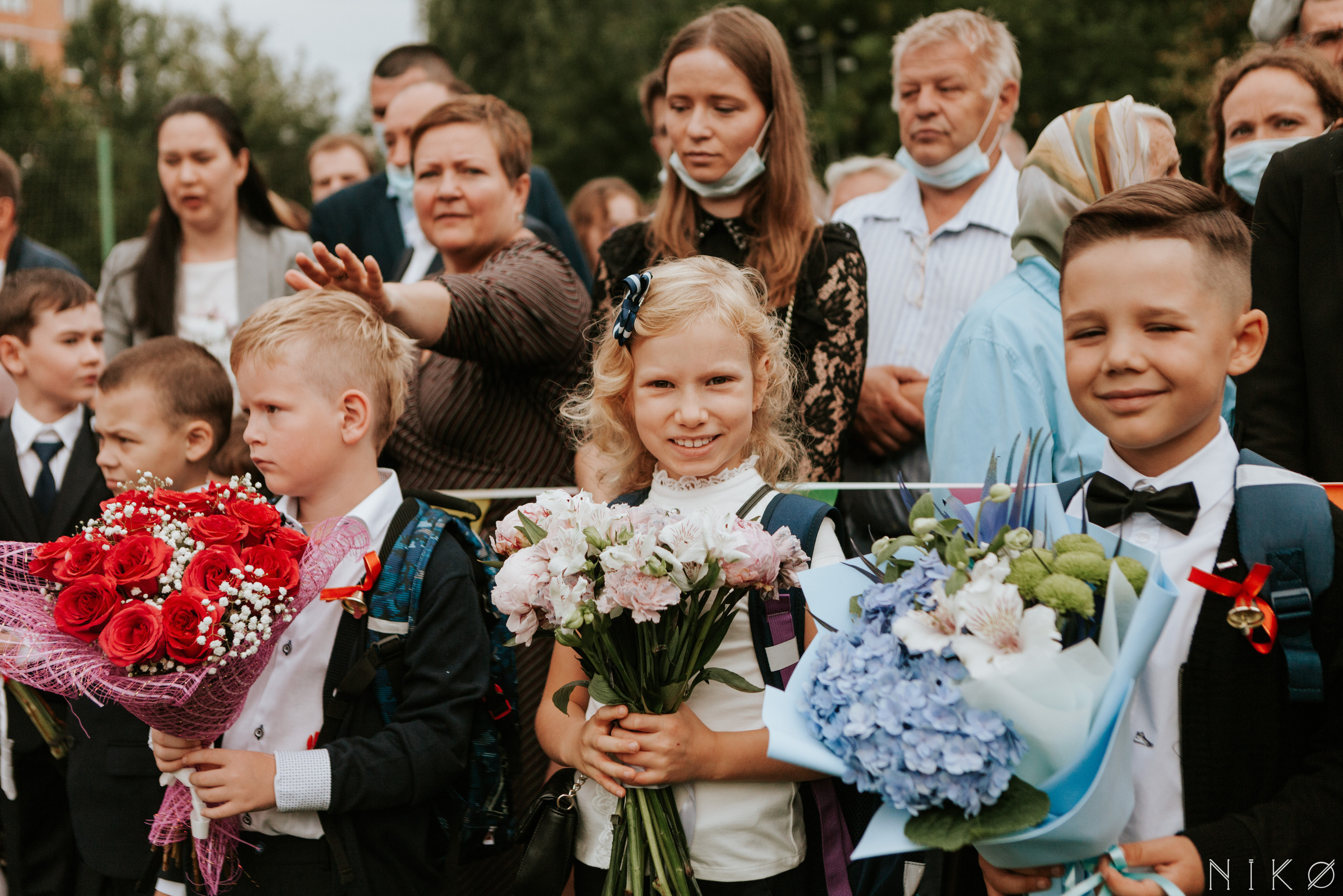 1 сентября в школе № 1158. Фотограф Николь Фолиянц