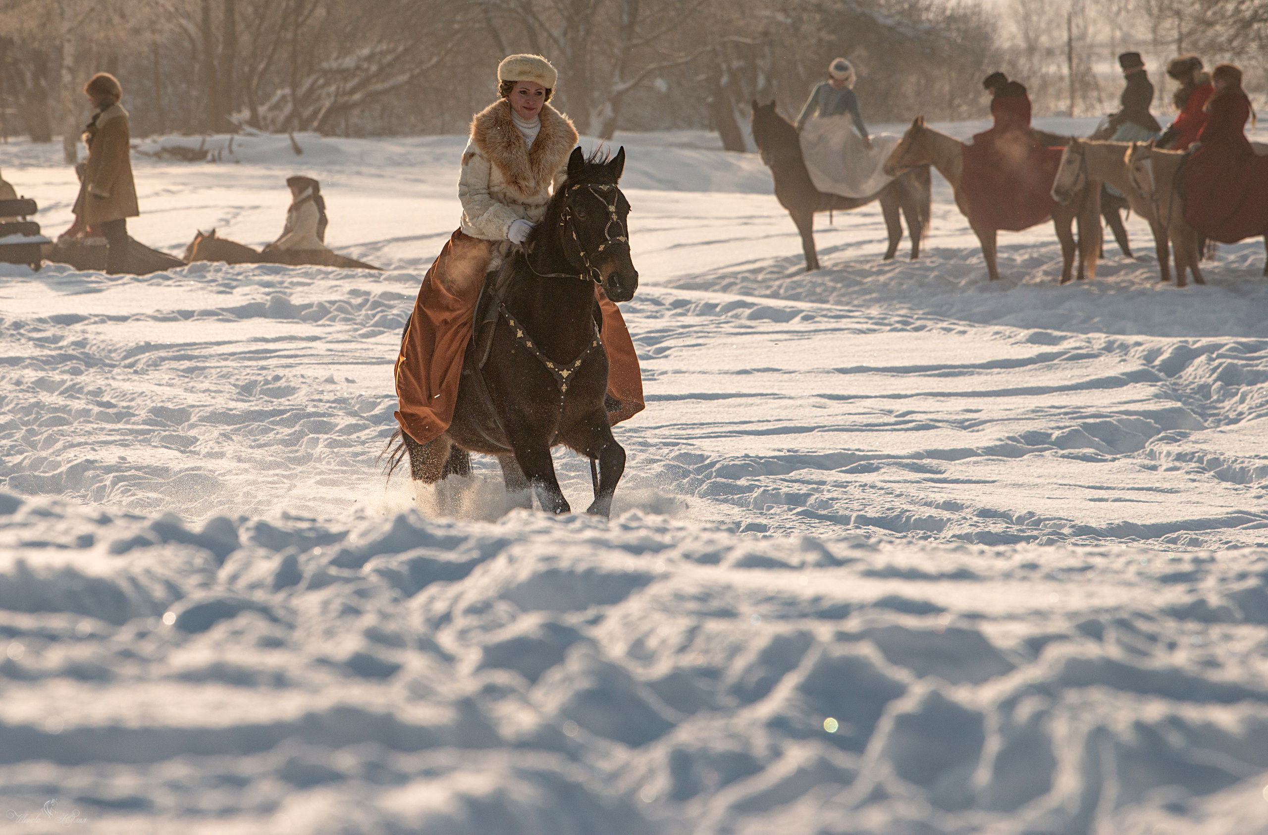 Псовая охота Аванпост. Конный фотограф в Саратове Юлия Иванова