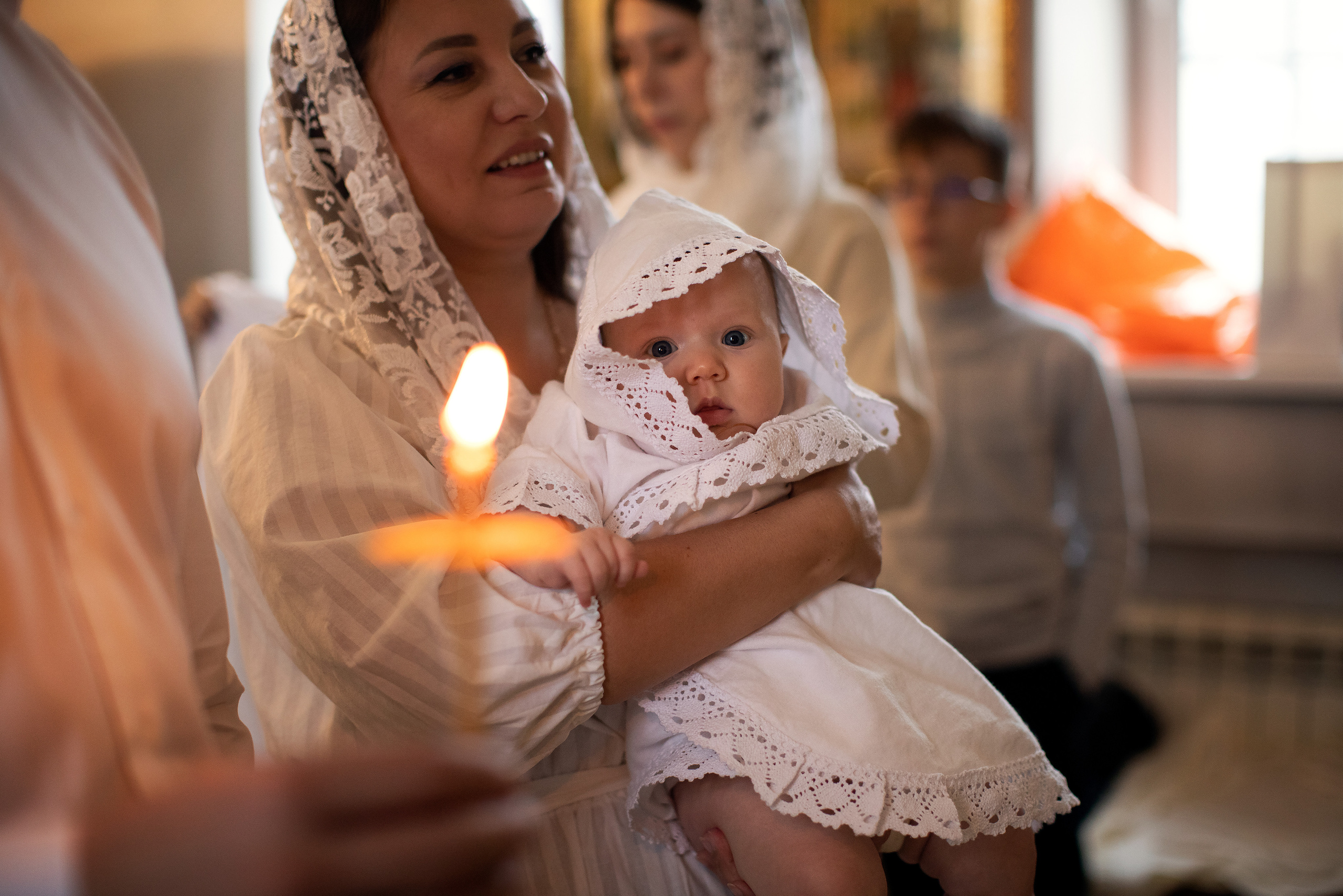 Таинство Крещения малышки Полины. Семейный и детский фотограф в Саратове Полина Коткина