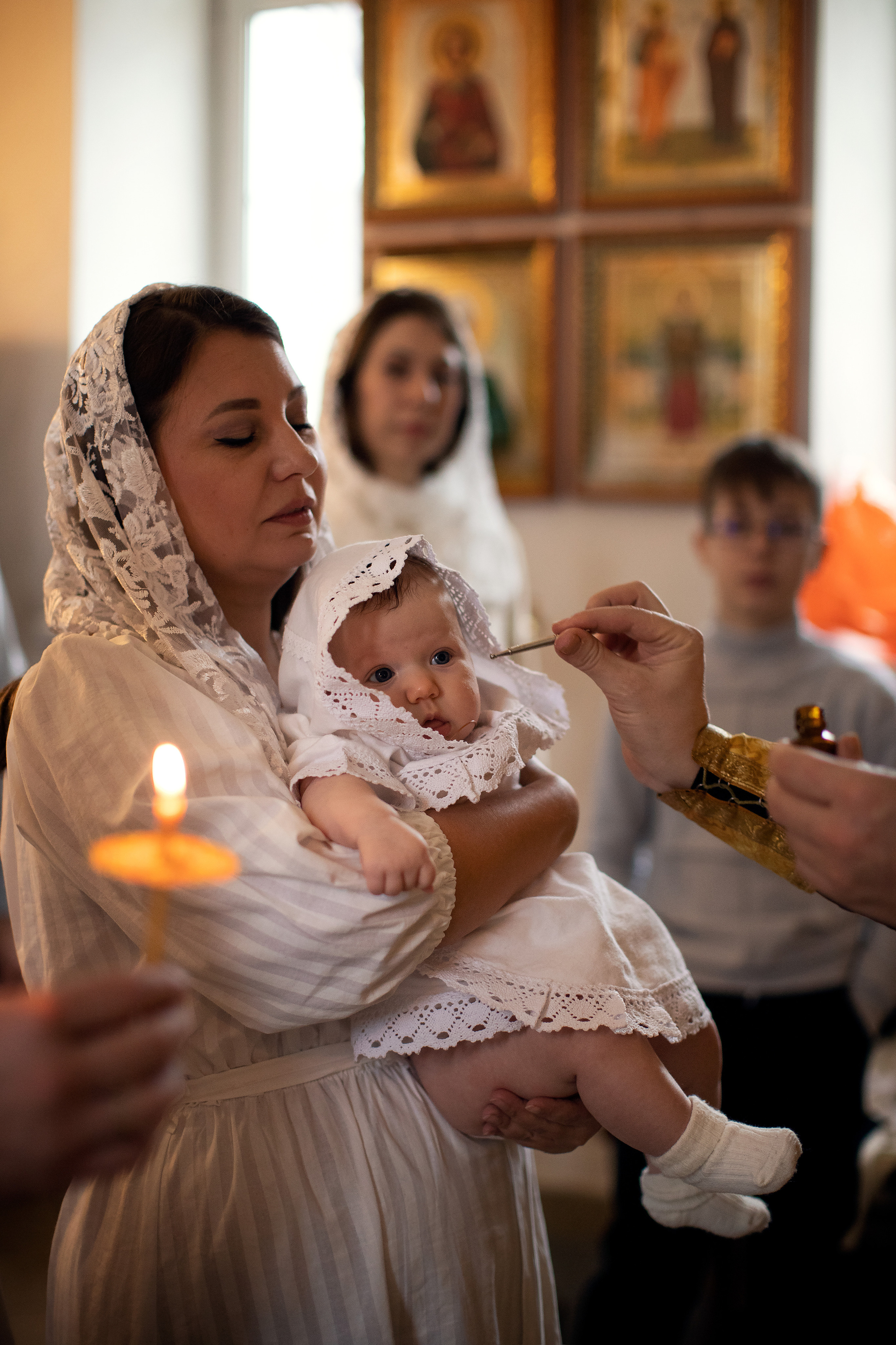 Таинство Крещения малышки Полины. Семейный и детский фотограф в Саратове Полина Коткина