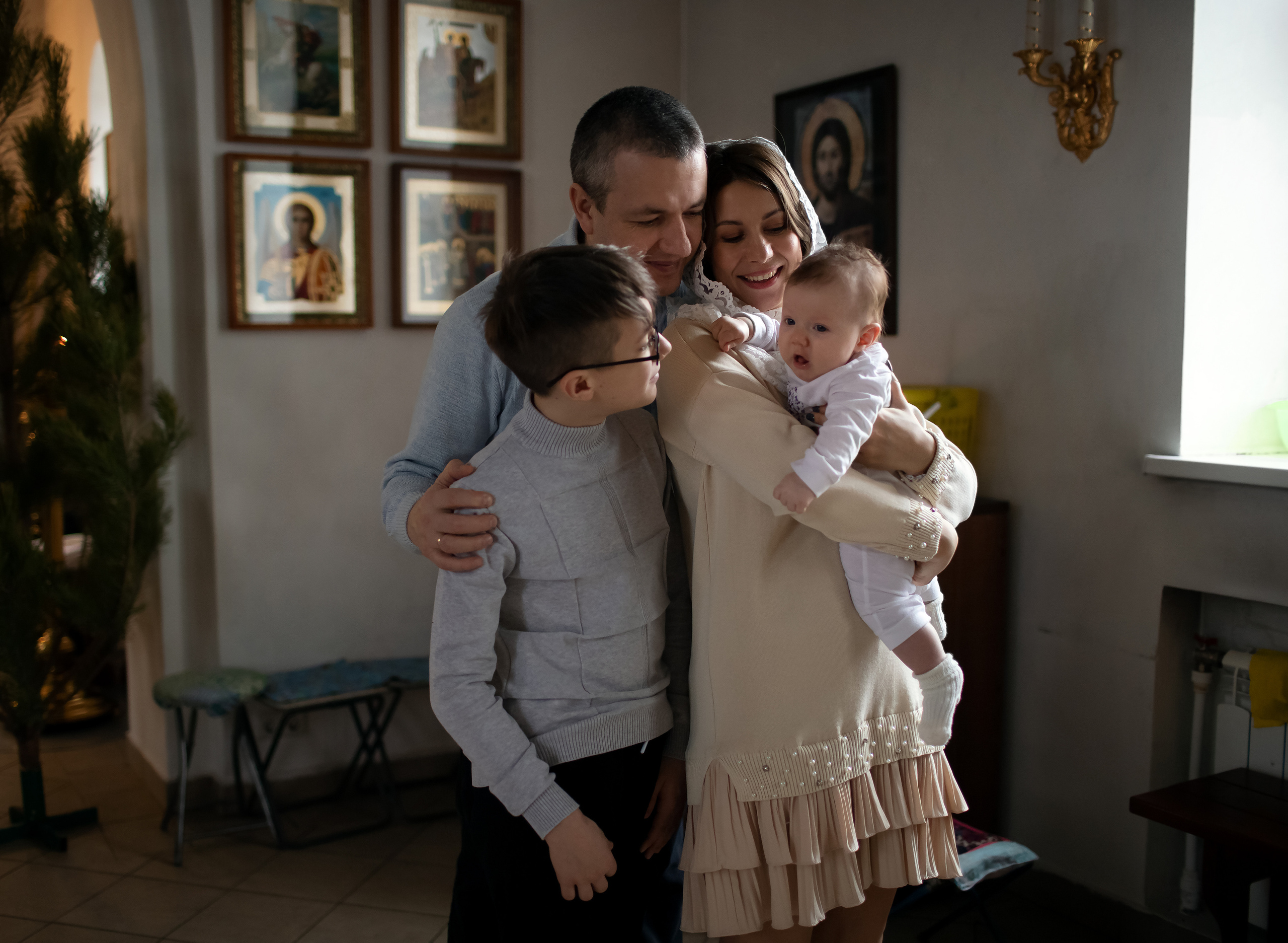 Таинство Крещения малышки Полины. Семейный и детский фотограф в Саратове Полина Коткина