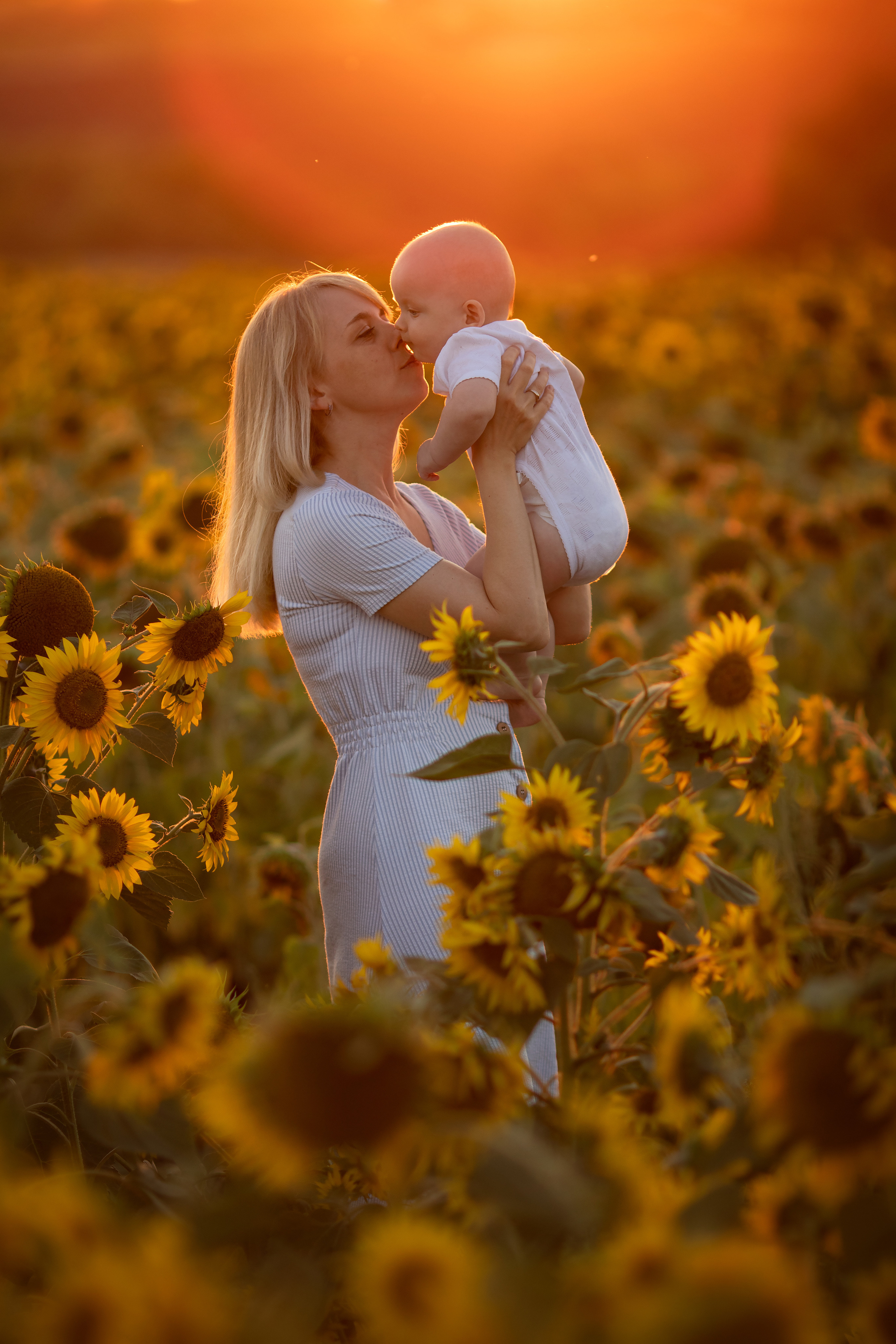 Подсолнечная история. Семейный и детский фотограф в Саратове Полина Коткина