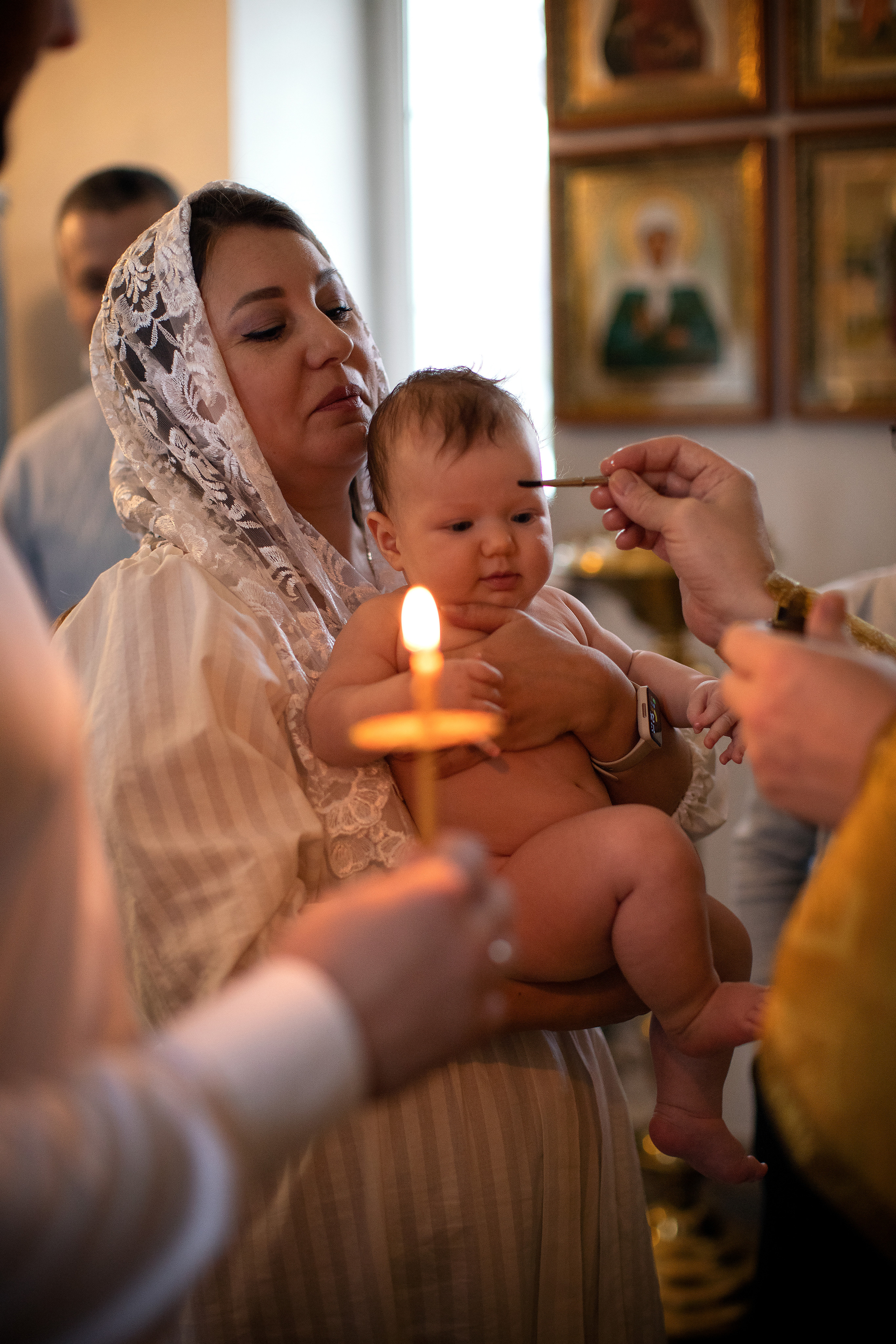 Таинство Крещения малышки Полины. Семейный и детский фотограф в Саратове Полина Коткина