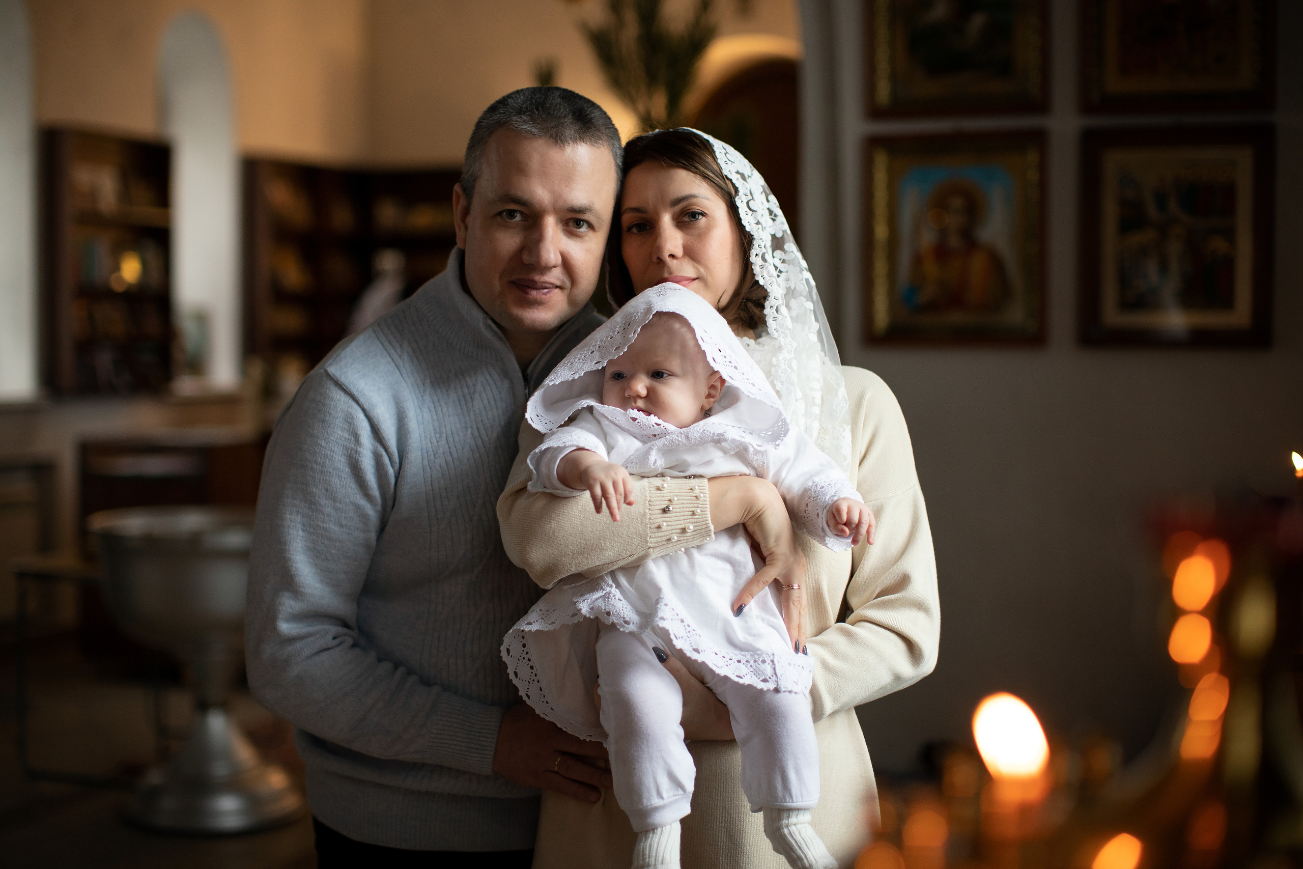 Таинство Крещения малышки Полины. Семейный и детский фотограф в Саратове Полина Коткина