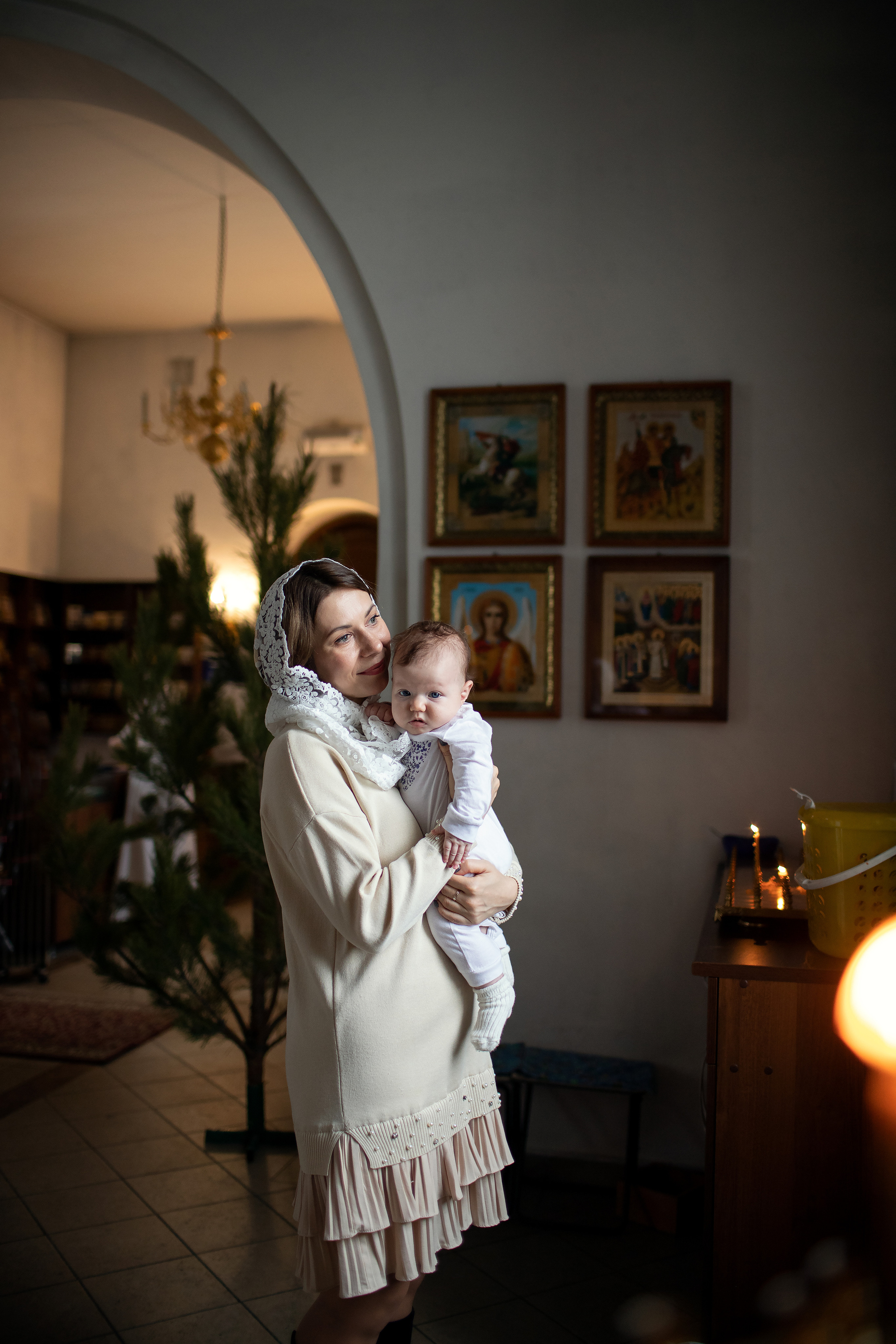 Таинство Крещения малышки Полины. Семейный и детский фотограф в Саратове Полина Коткина