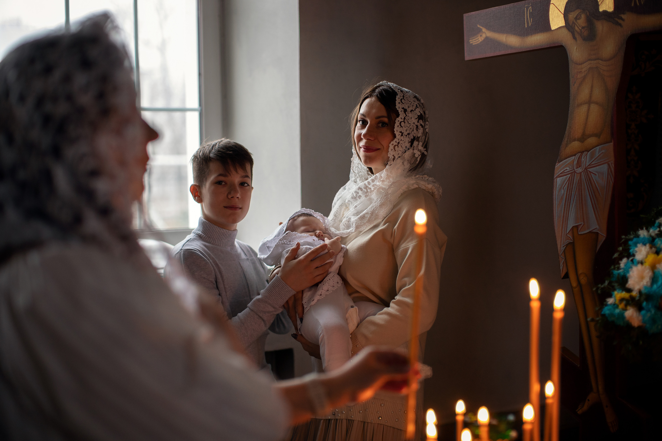 Таинство Крещения малышки Полины. Семейный и детский фотограф в Саратове Полина Коткина