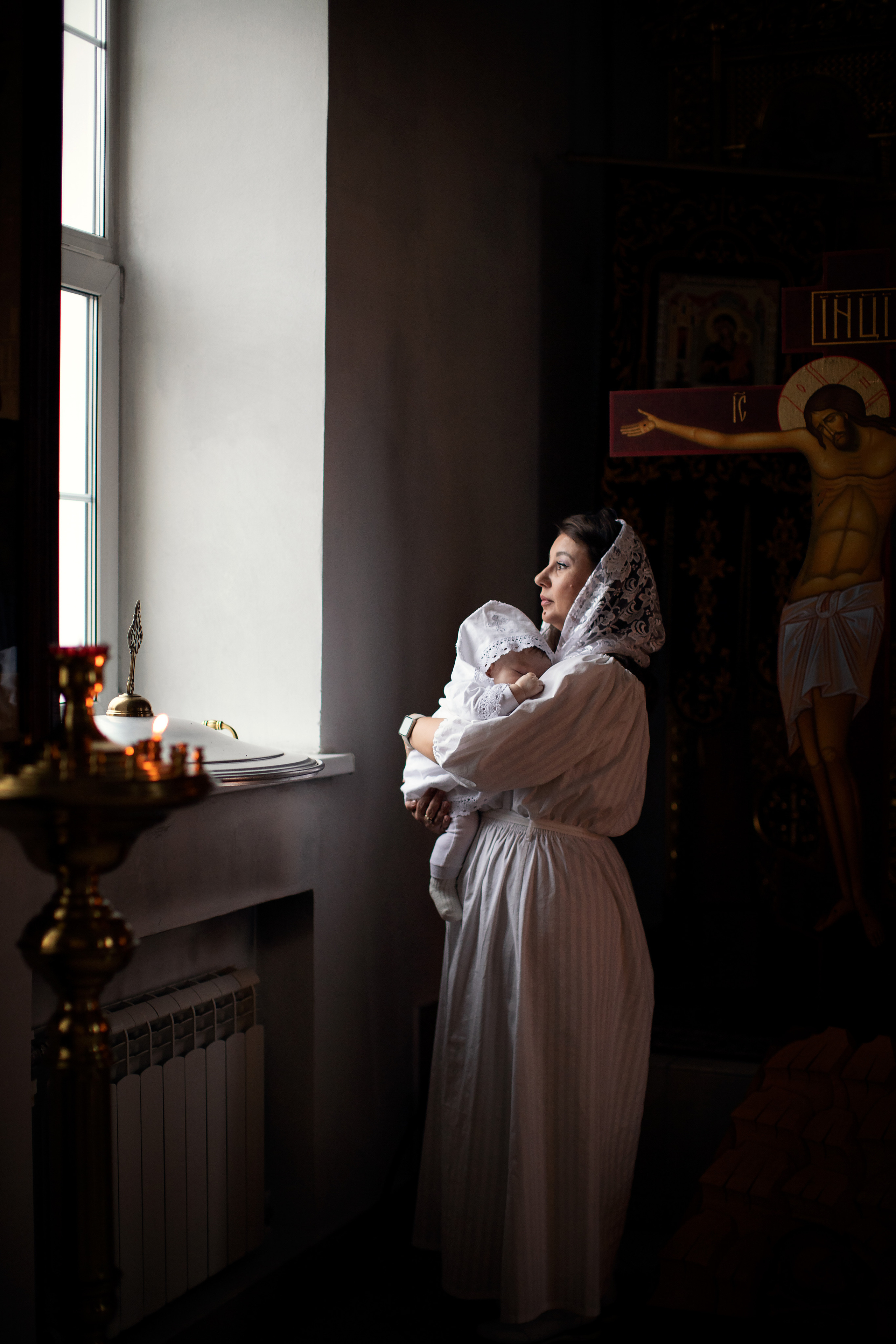 Таинство Крещения малышки Полины. Семейный и детский фотограф в Саратове Полина Коткина