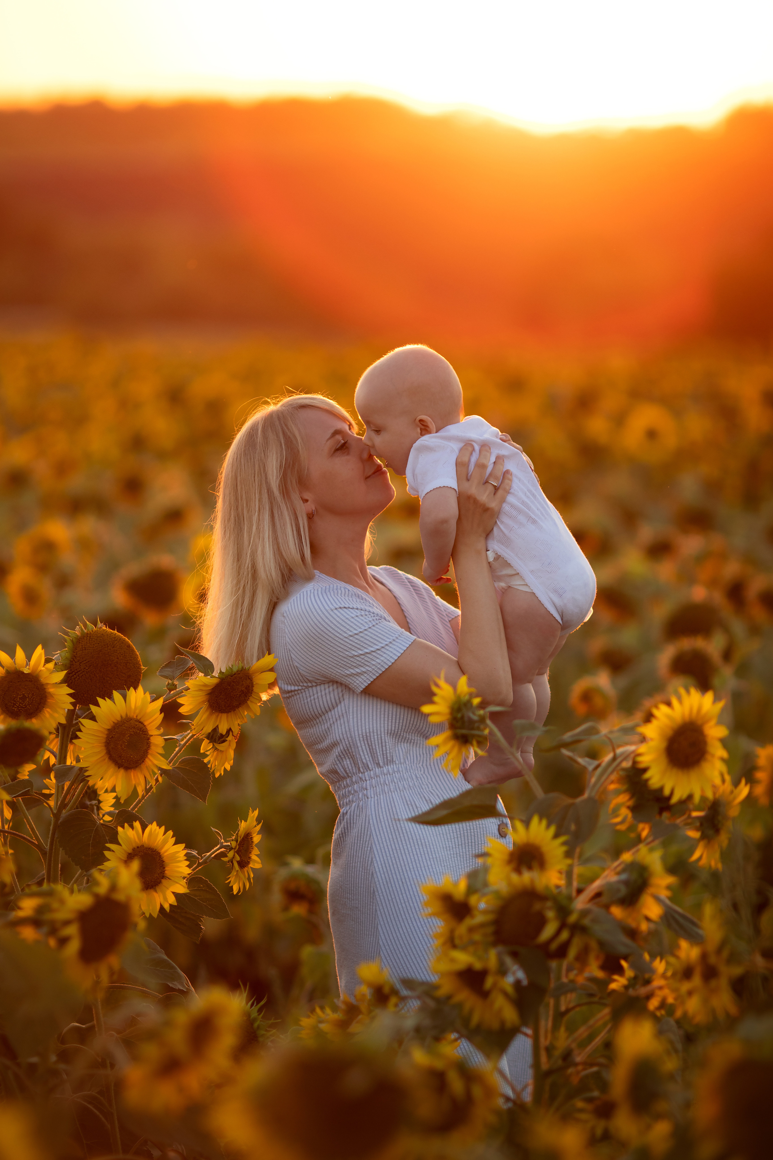 Подсолнечная история. Семейный и детский фотограф в Саратове Полина Коткина
