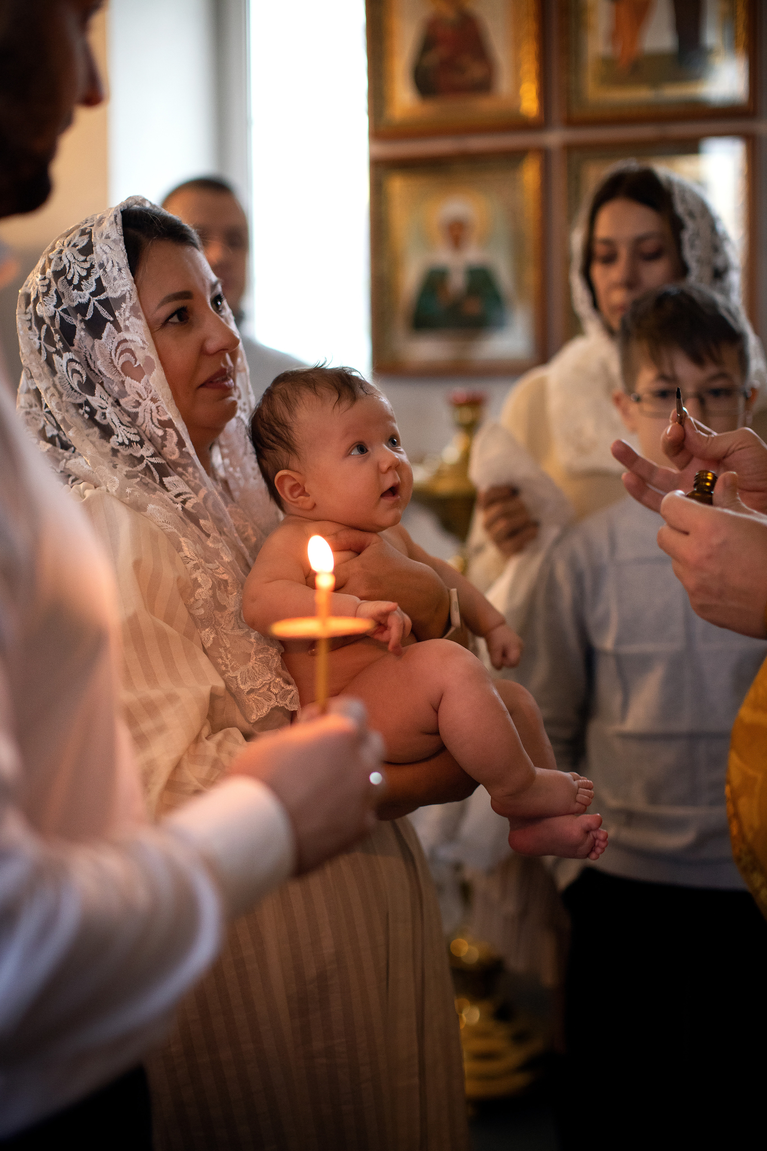 Таинство Крещения малышки Полины. Семейный и детский фотограф в Саратове Полина Коткина