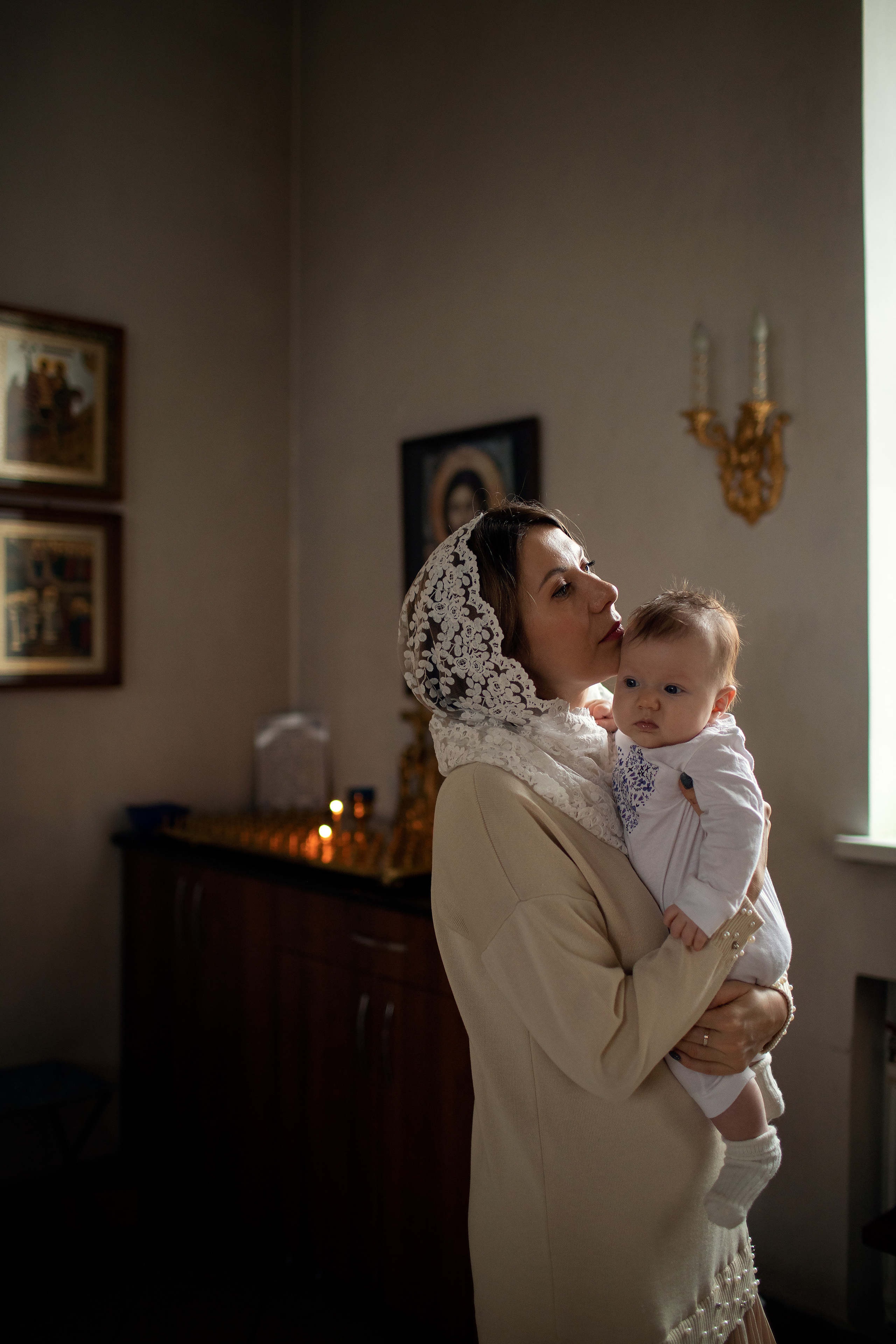 Таинство Крещения малышки Полины. Семейный и детский фотограф в Саратове Полина Коткина