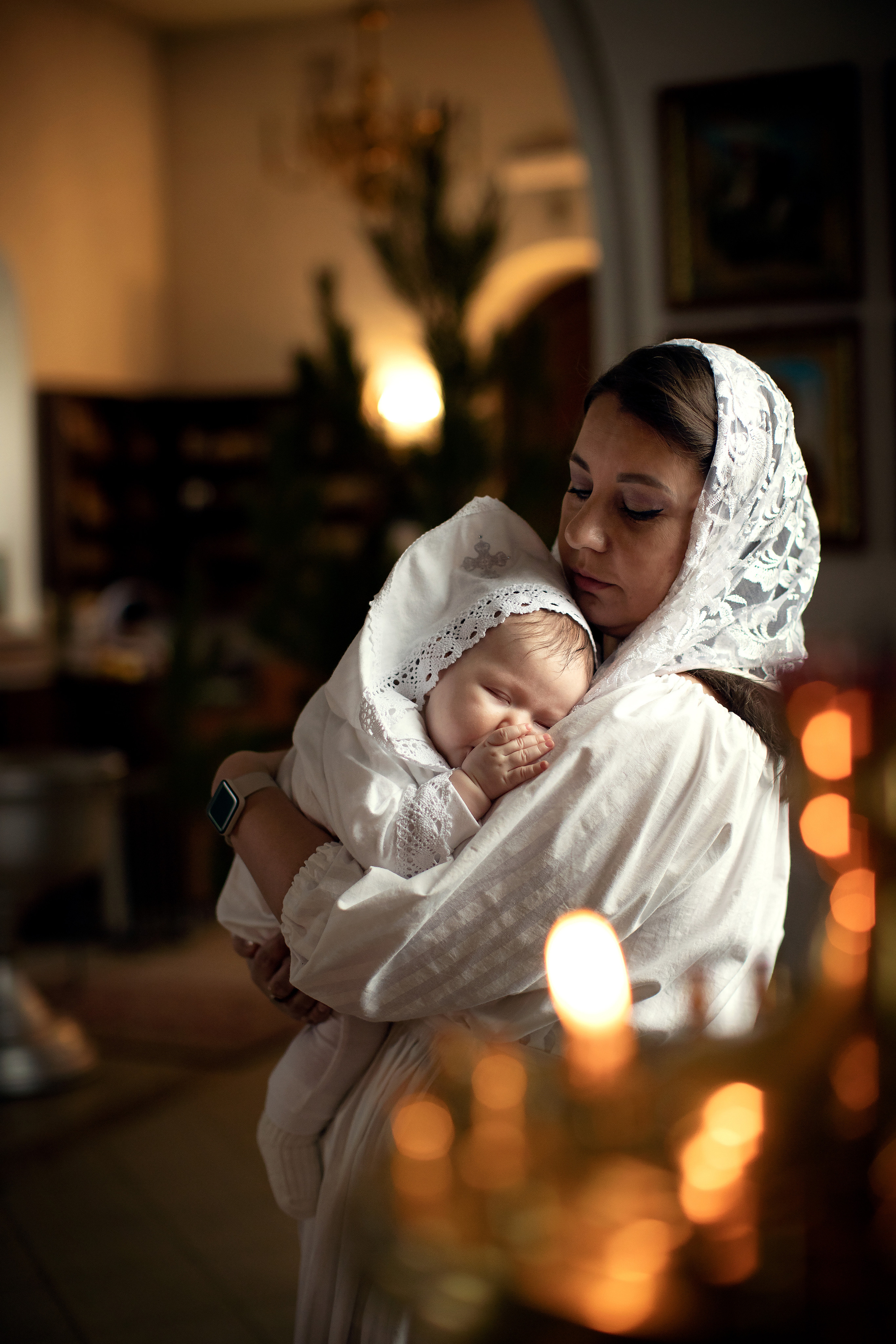 Таинство Крещения малышки Полины. Семейный и детский фотограф в Саратове Полина Коткина